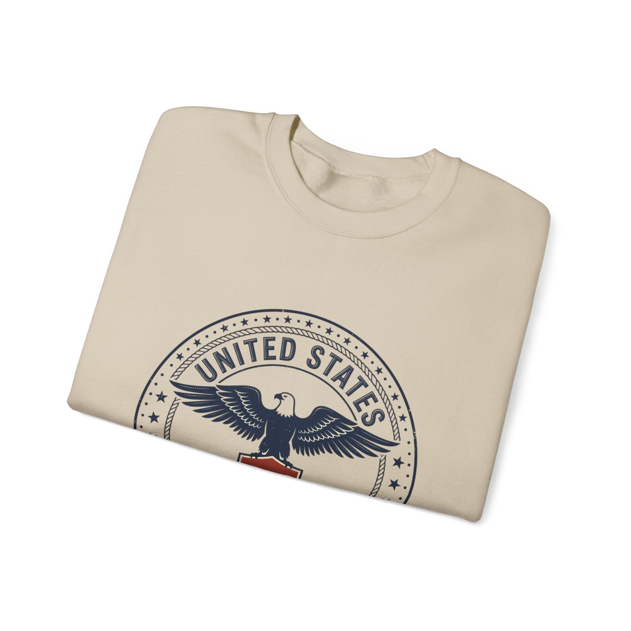 USA 250th Birthday Eagle Crest Crewneck Sweatshirt – United States 1776–2026 Design