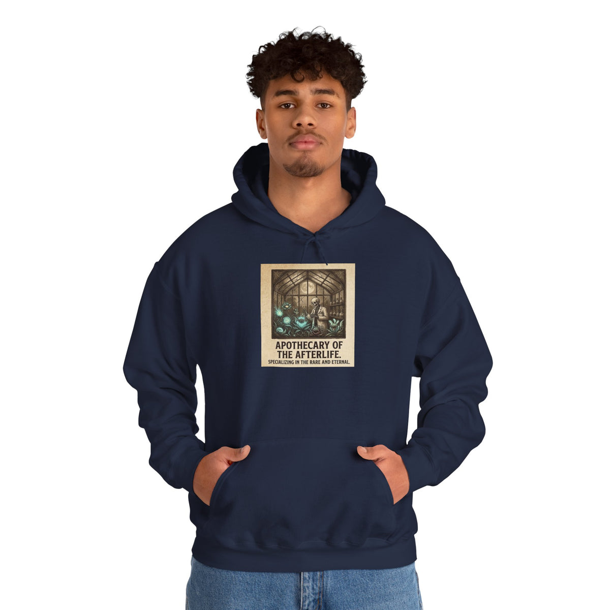 Apothecary of the Afterlife Hoodie – Gothic Vintage Potion Shop Sweatshirt