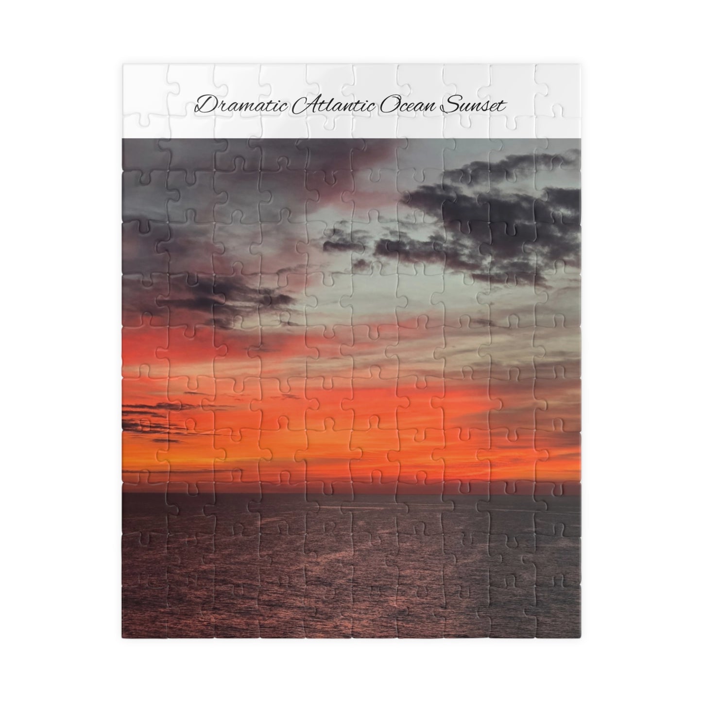 Atlantic Ocean Sunset Jigsaw Puzzle — Dramatic Seascape 110/252/520/1014-Piece