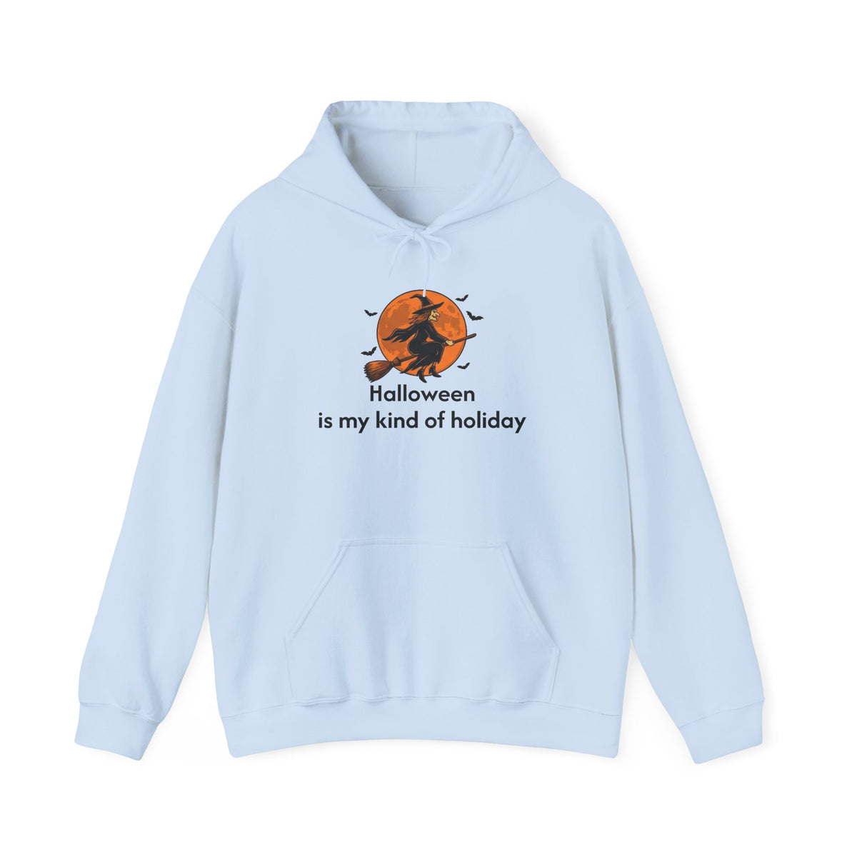 Halloween Hoodie — "Halloween is my kind of holiday" Witch Moon Sweatshirt