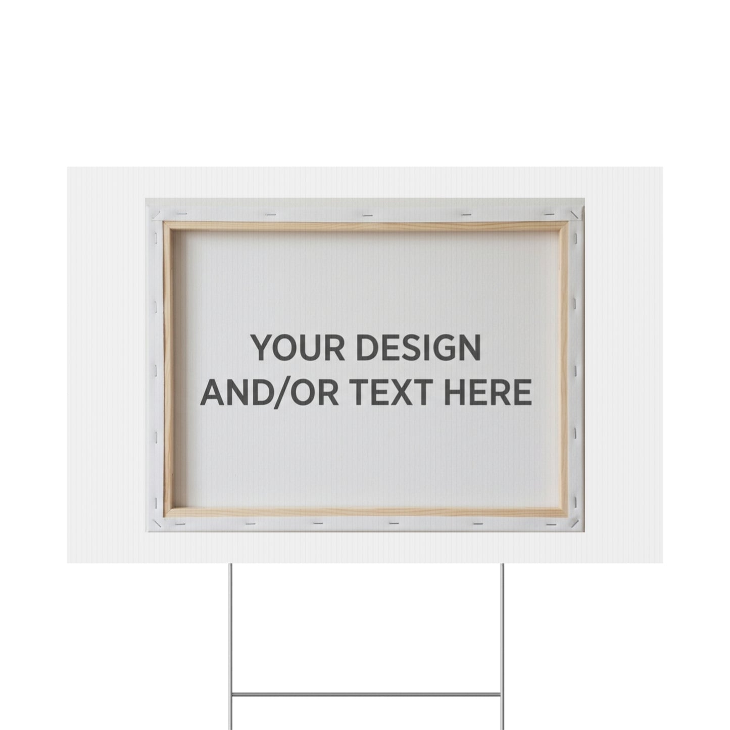 Custom Plastic Yard Sign – Personalized Outdoor Sign with Your Design or Text