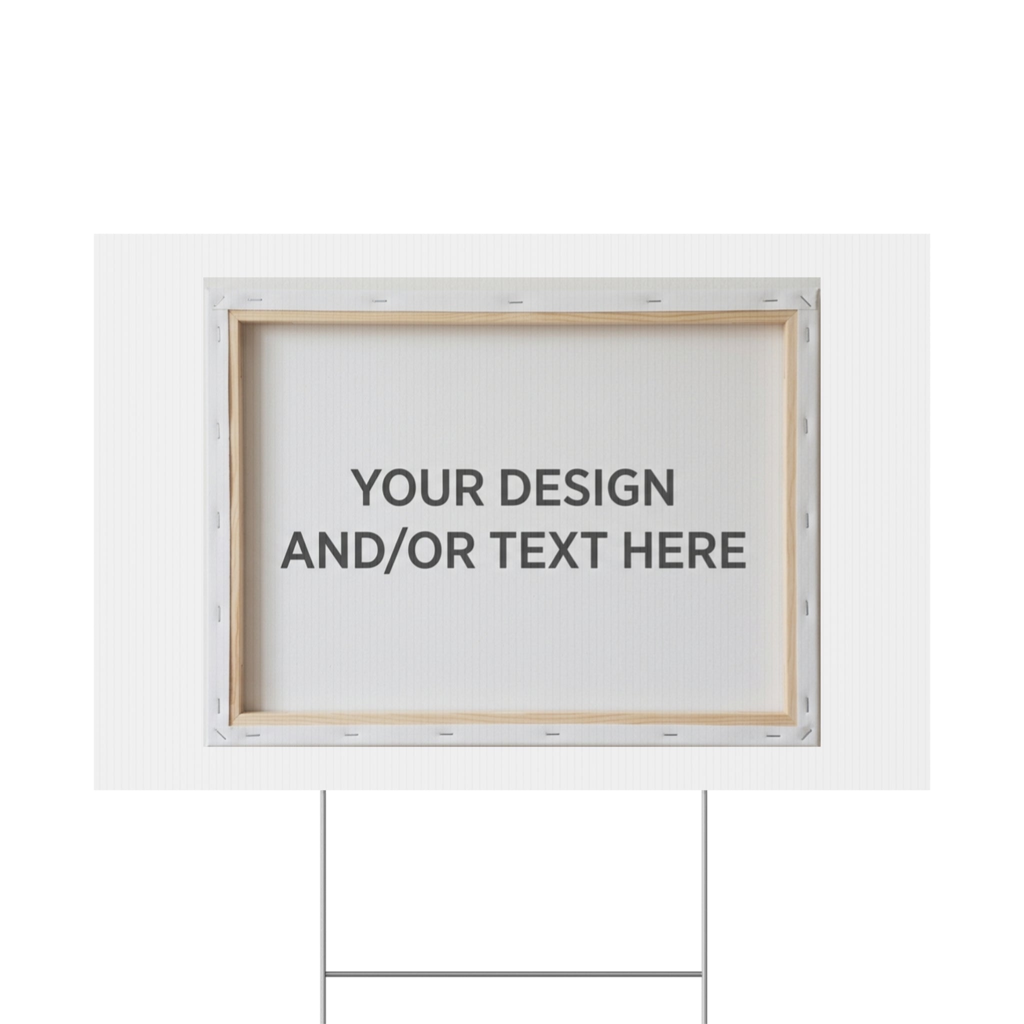Custom Plastic Yard Sign – Personalized Outdoor Sign with Your Design or Text