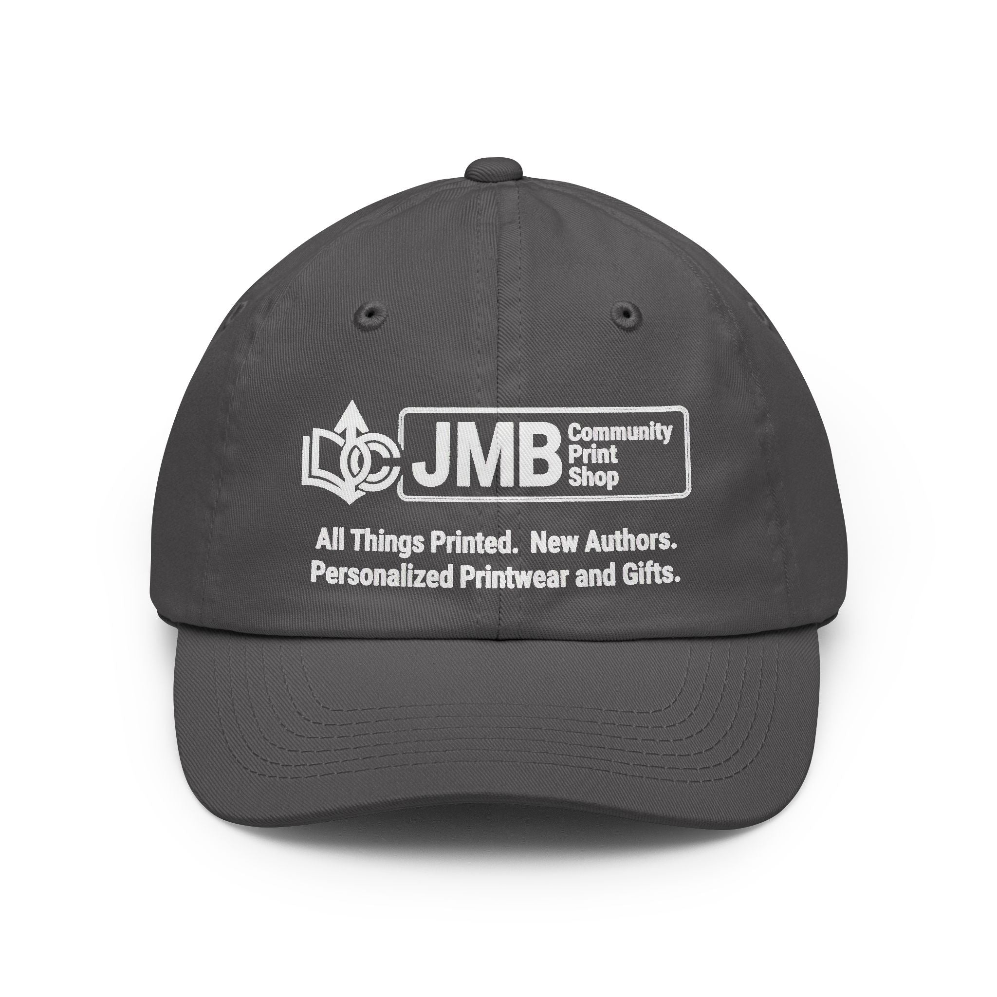 JMB Community Print Shop Logo Dad Hat — Custom Printed Classic Baseball Cap