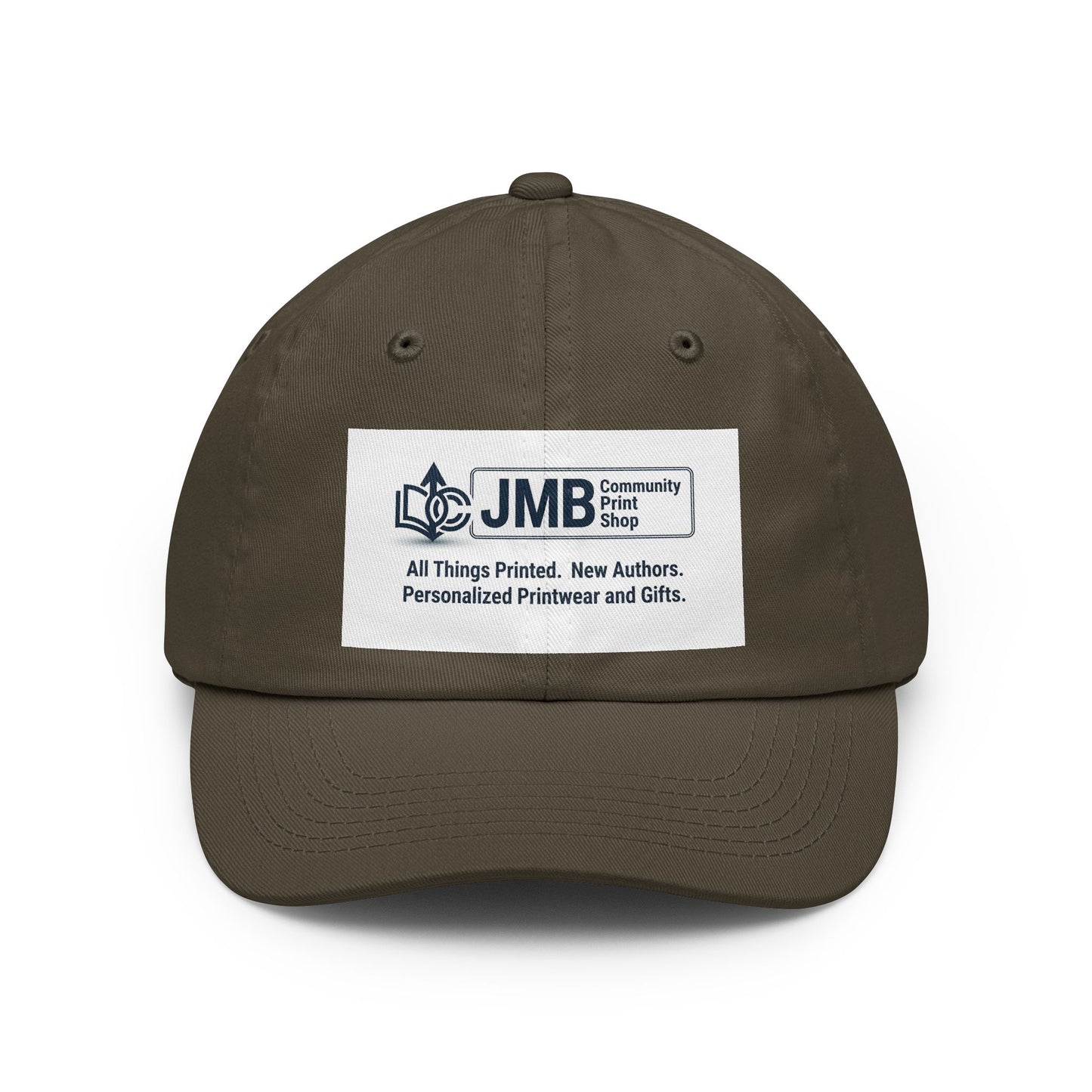 JMB Community Print Shop Logo Dad Hat — Embroidered Classic Baseball Cap