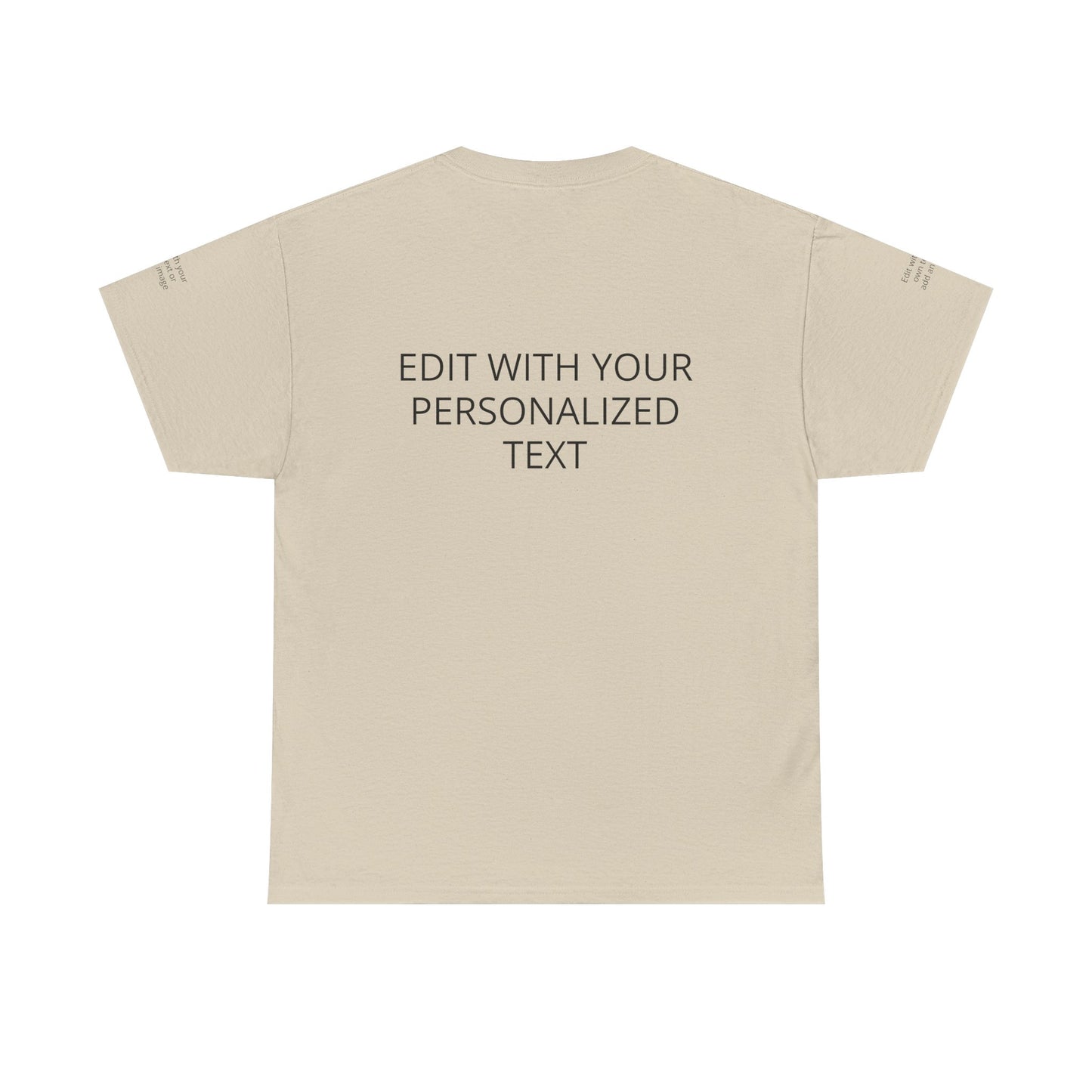 Fully Customizable Multi-Photo T-Shirt – Personalized Text & Image 5-Zone Tee