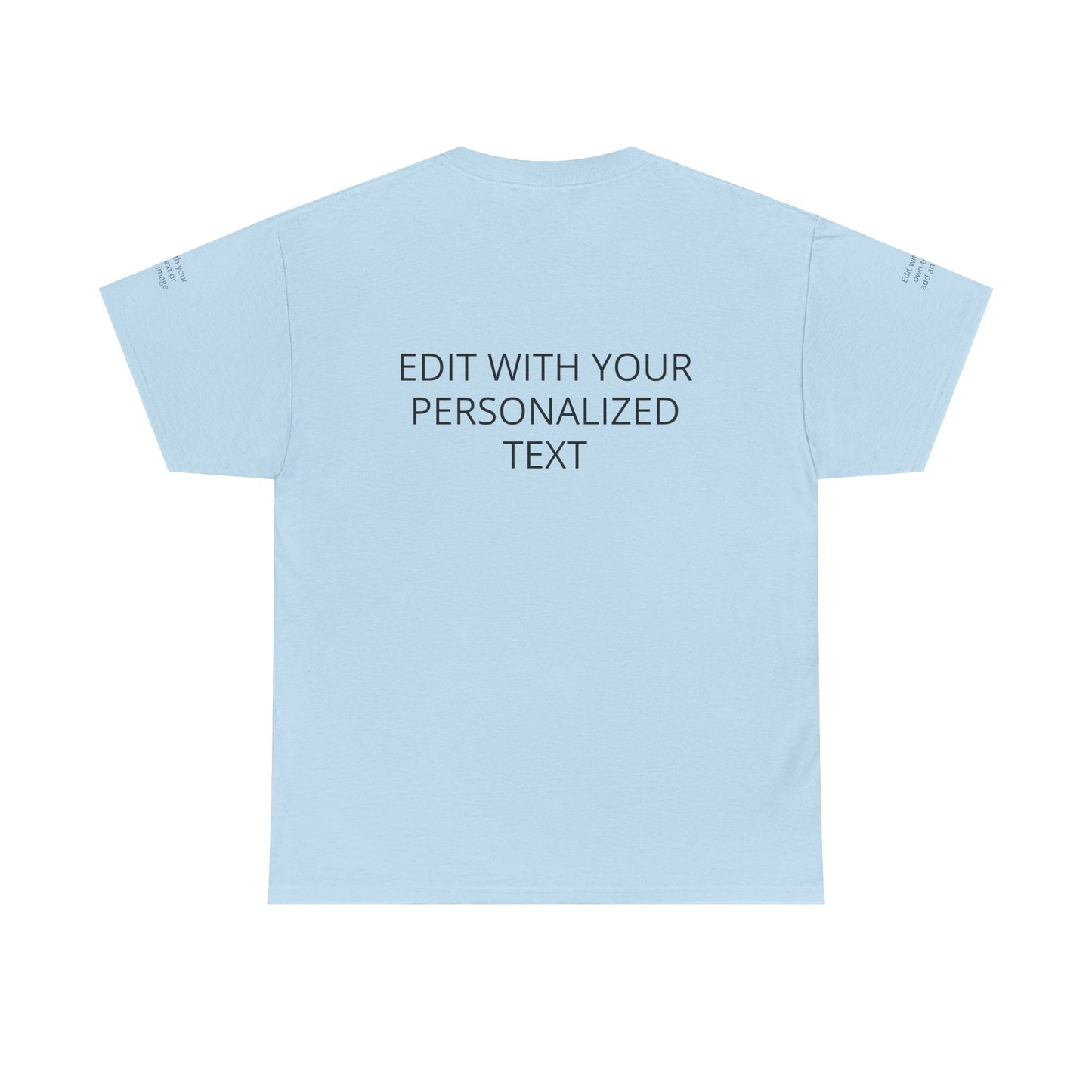 Fully Customizable Multi-Photo T-Shirt – Personalized Text & Image 5-Zone Tee