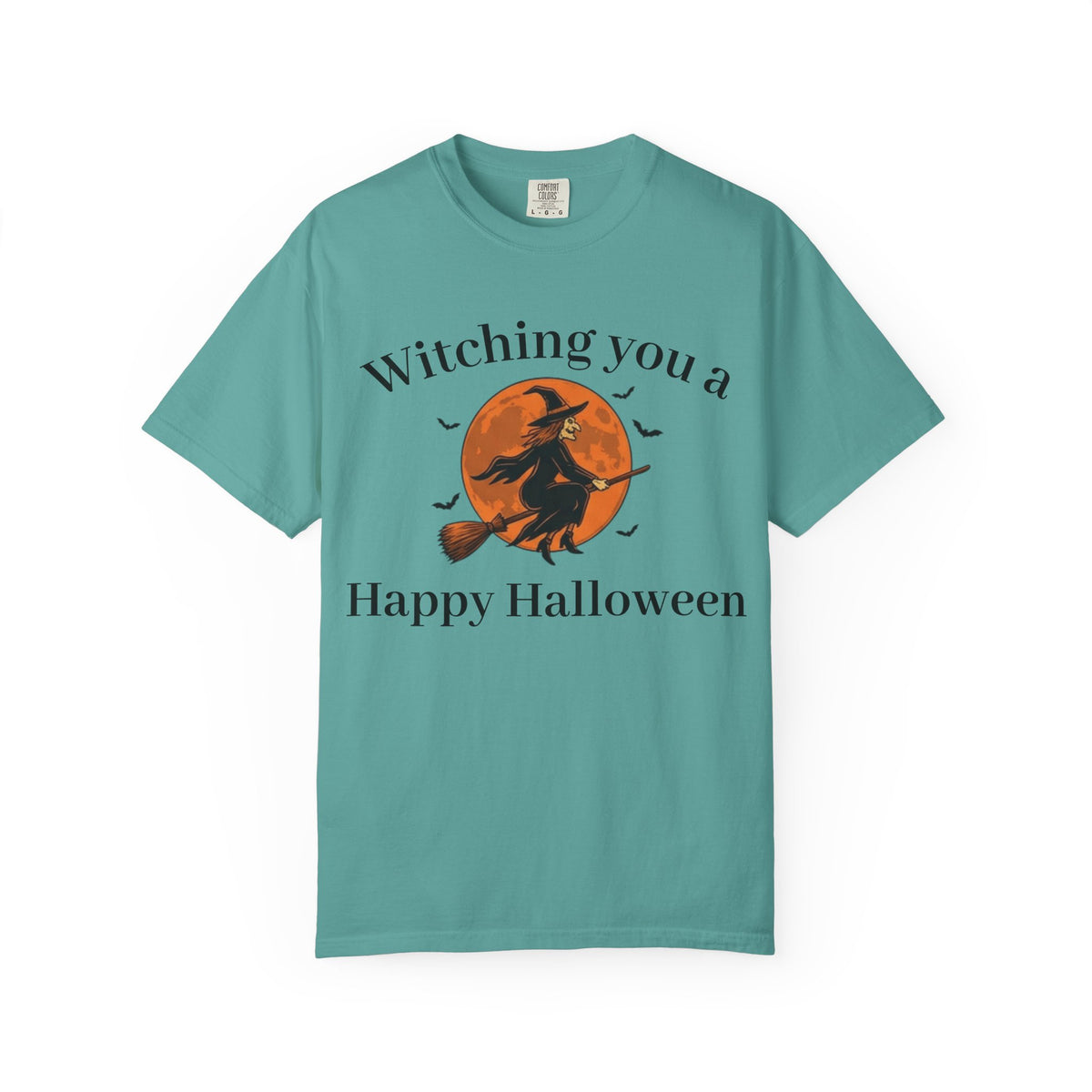 Halloween Witch T-Shirt — "Witching You a Happy Halloween" Graphic Tee