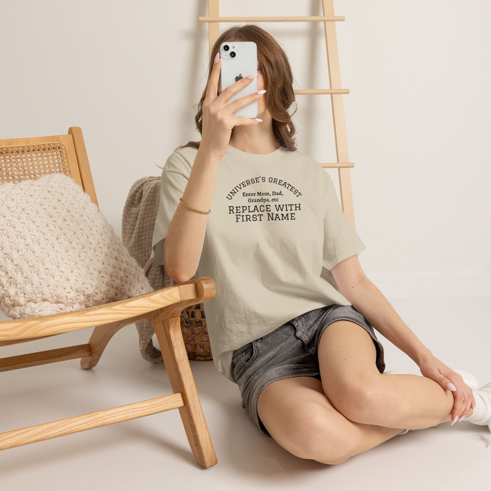 Universe's Greatest Mom, Dad, or More Personalized and Embroidered T-Shirt