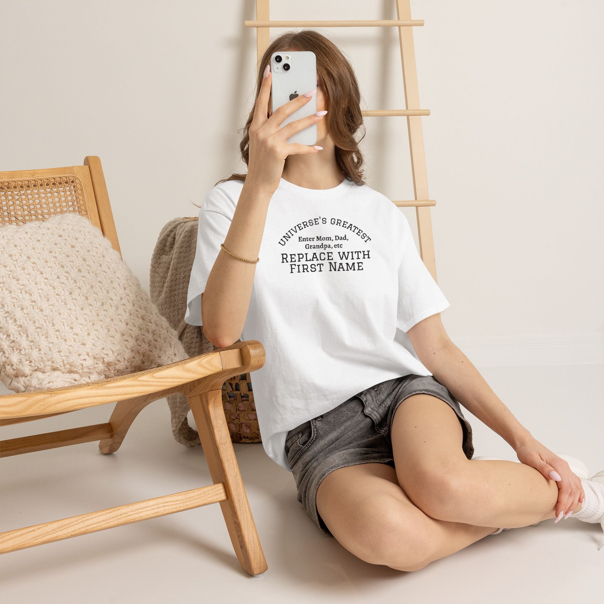 Universe's Greatest Mom, Dad, or More Personalized and Embroidered T-Shirt