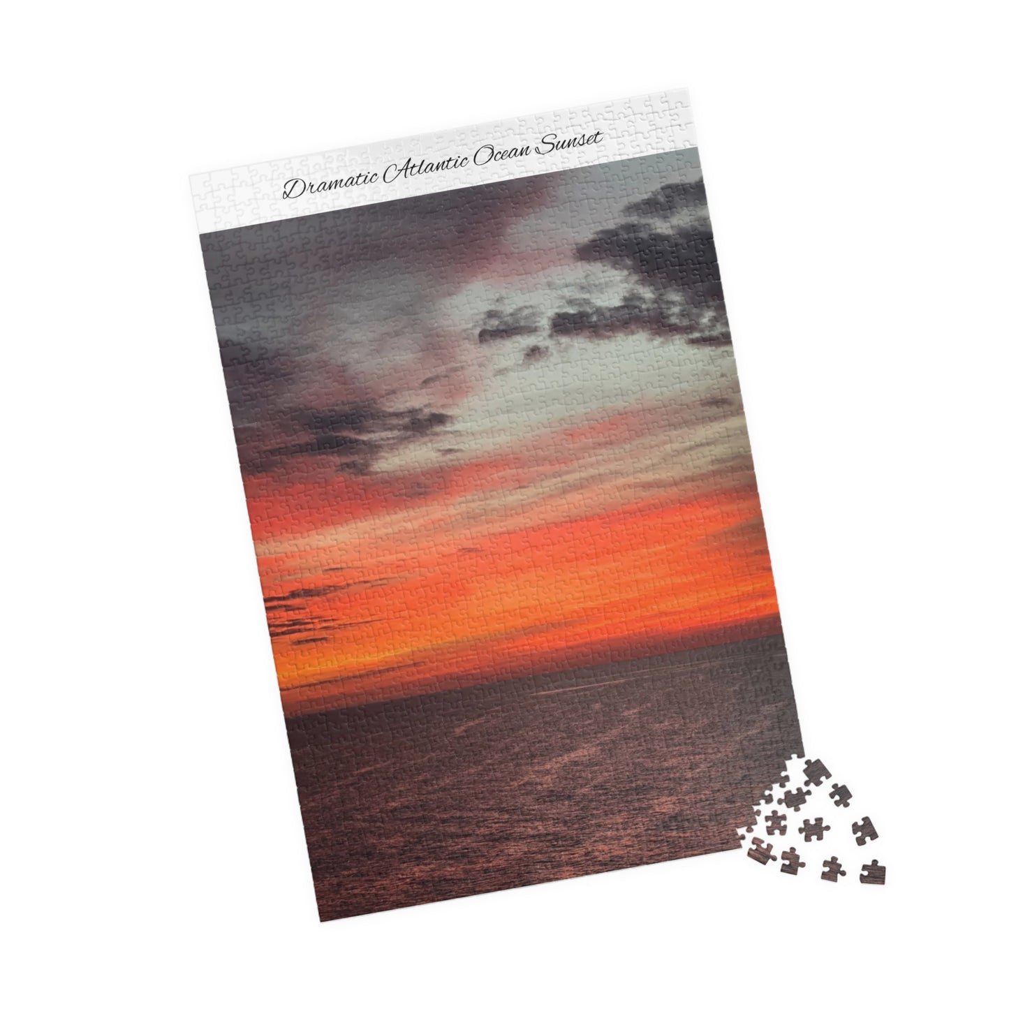 Atlantic Ocean Sunset Jigsaw Puzzle — Dramatic Seascape 110/252/520/1014-Piece