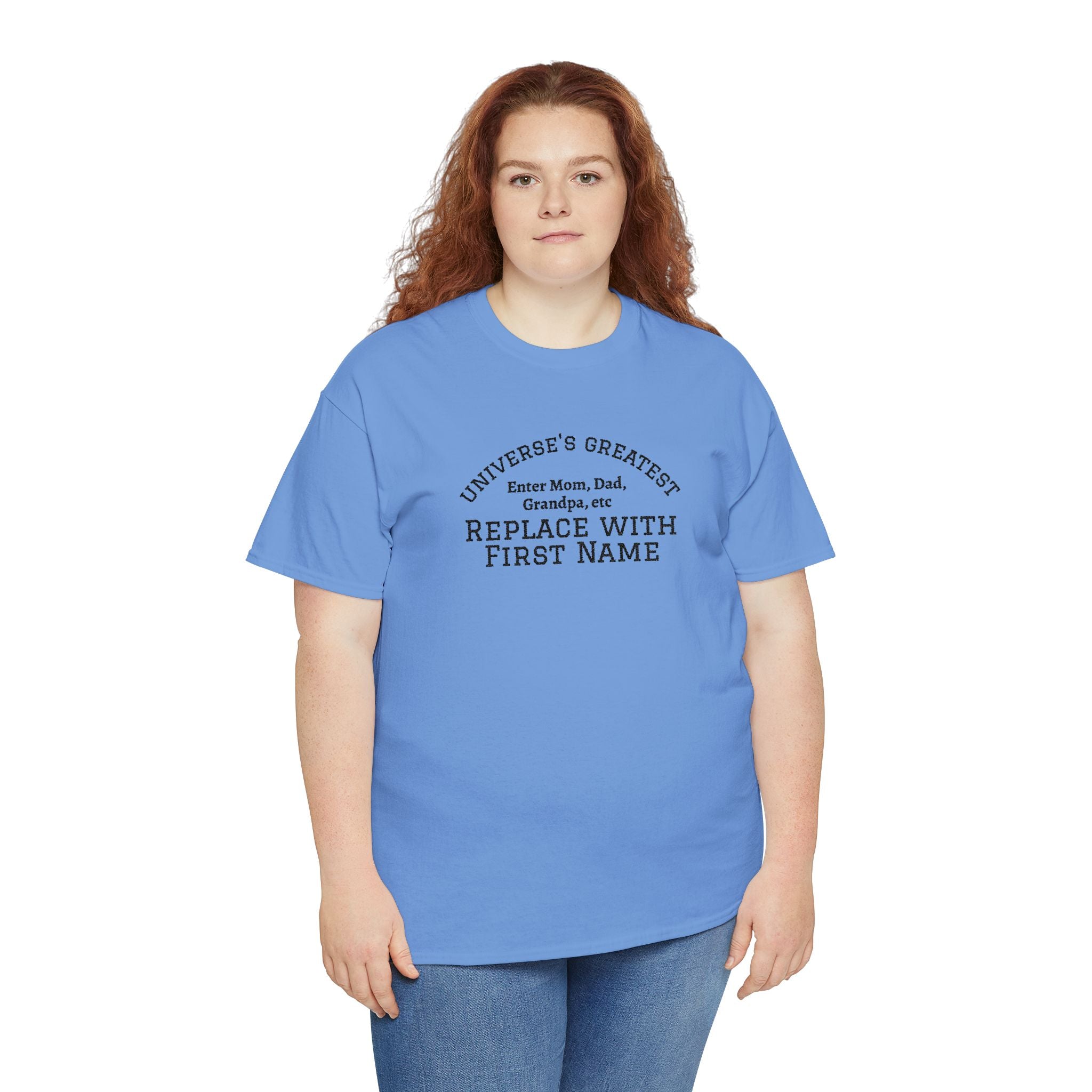 Universe's Greatest Mom, Dad, or More Personalized and Embroidered T-Shirt