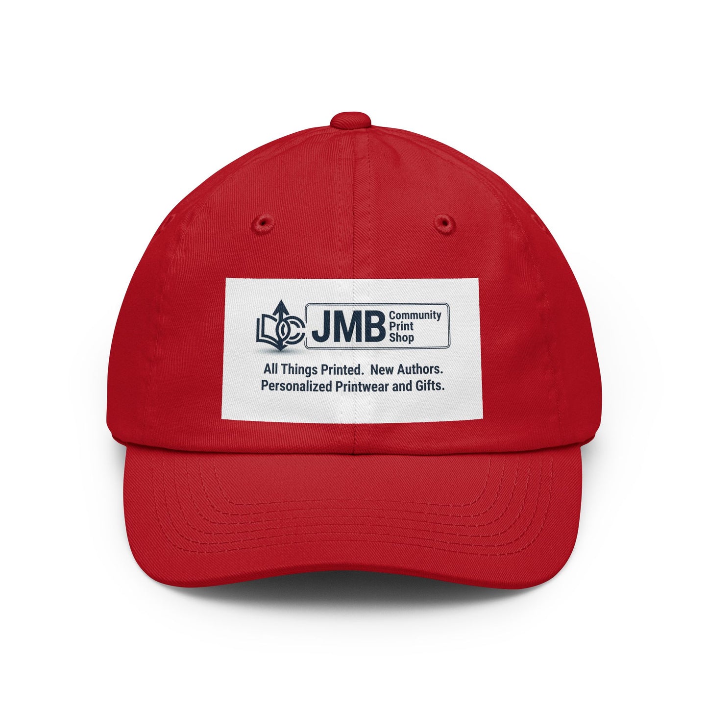 JMB Community Print Shop Logo Dad Hat — Embroidered Classic Baseball Cap