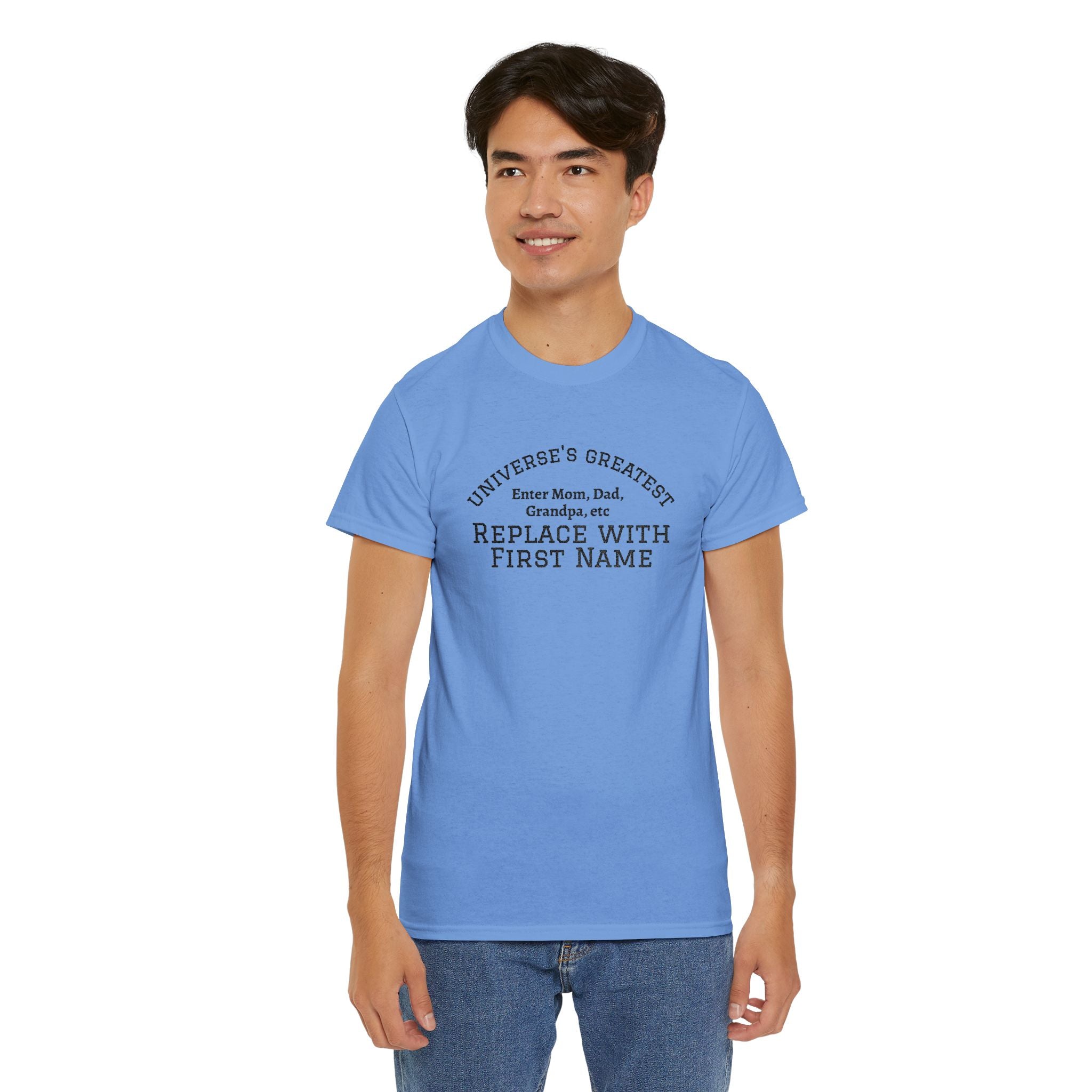 Universe's Greatest Mom, Dad, or More Personalized and Embroidered T-Shirt