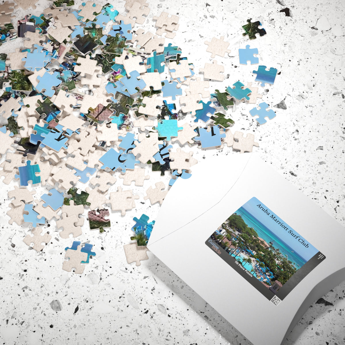 Aruba Marriott Surf Club Photo Puzzle — Tropical Resort Jigsaw (Multiple Piece Counts)