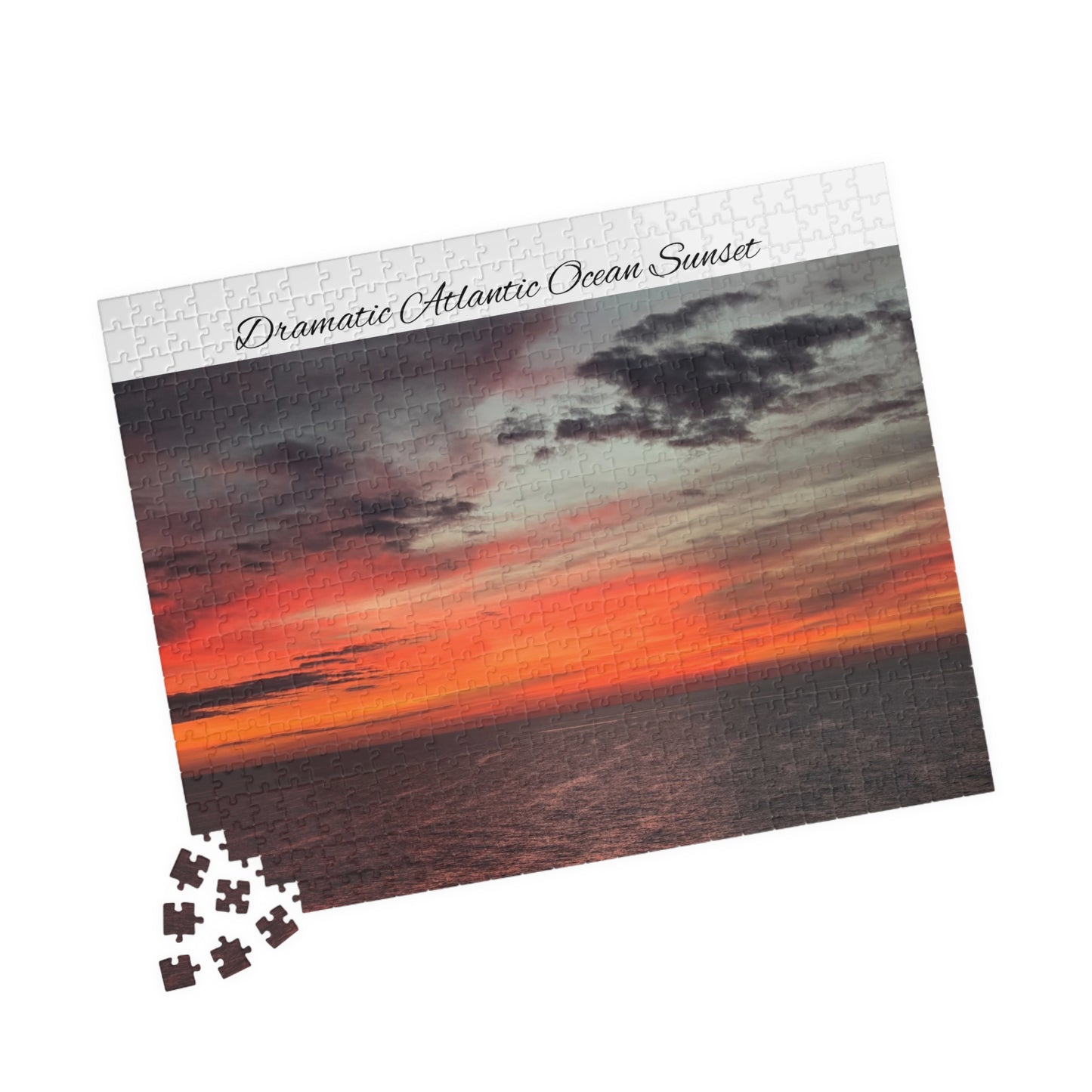 Atlantic Ocean Sunset Jigsaw Puzzle — Dramatic Seascape 110/252/520/1014-Piece