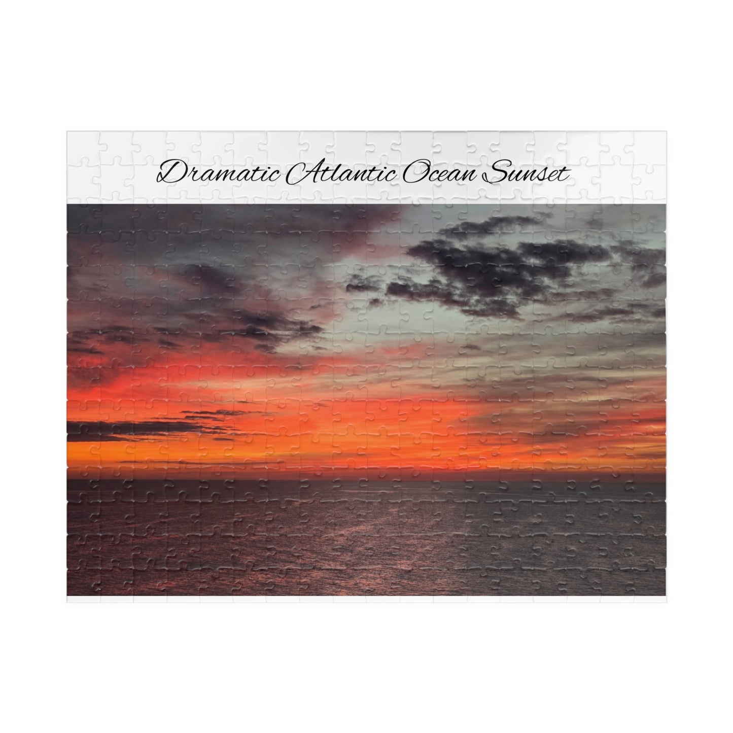 Atlantic Ocean Sunset Jigsaw Puzzle — Dramatic Seascape 110/252/520/1014-Piece