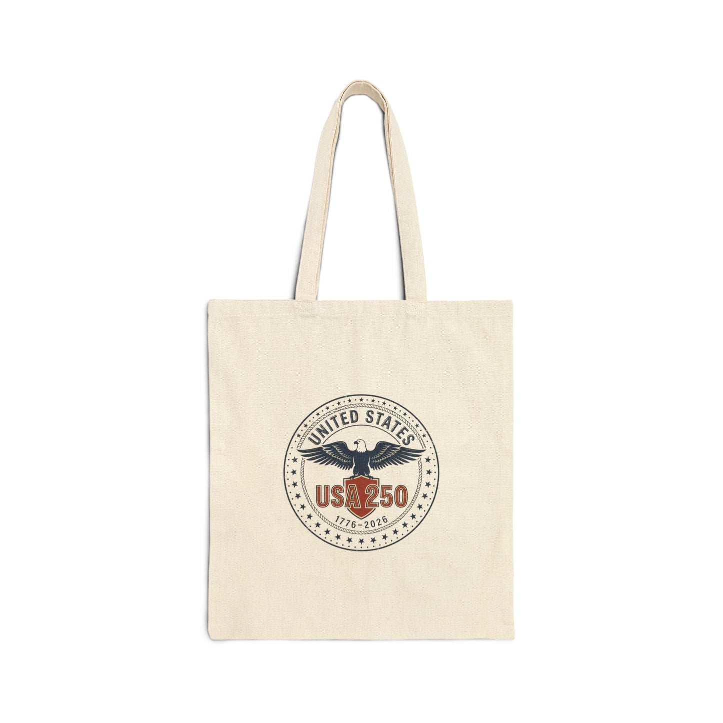 USA 250 Eagle Seal Tote | 4th of July 250th Anniversary, Patriotic Canvas Tote
