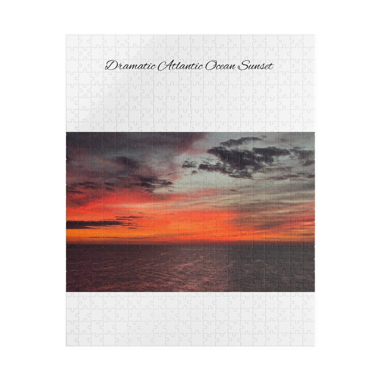 Atlantic Ocean Sunset Jigsaw Puzzle — Dramatic Seascape 110/252/520/1014-Piece