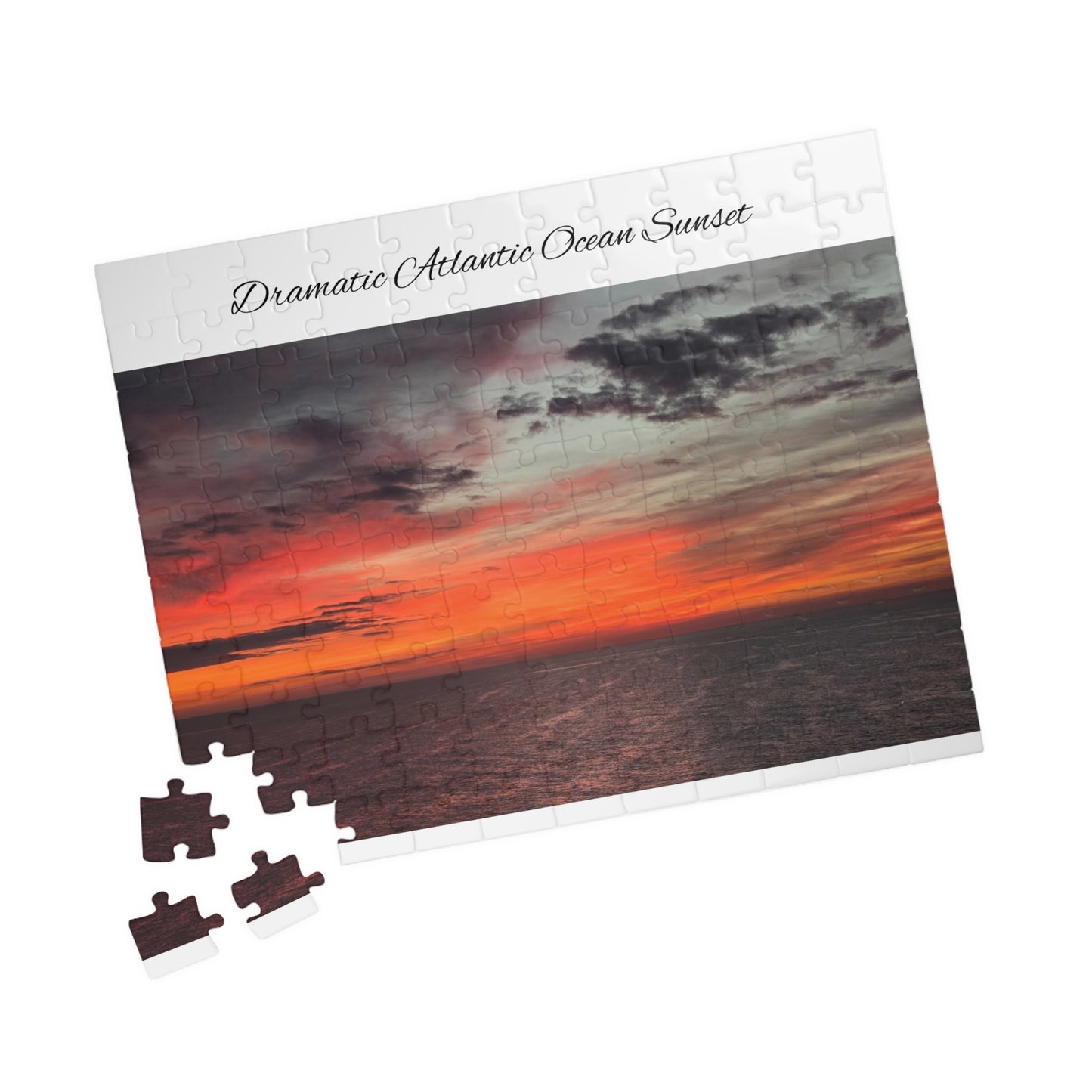 Atlantic Ocean Sunset Jigsaw Puzzle — Dramatic Seascape 110/252/520/1014-Piece