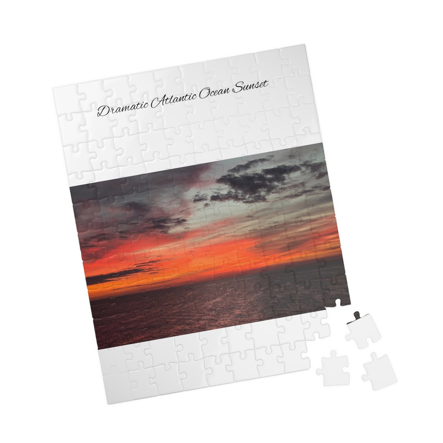 Atlantic Ocean Sunset Jigsaw Puzzle — Dramatic Seascape 110/252/520/1014-Piece