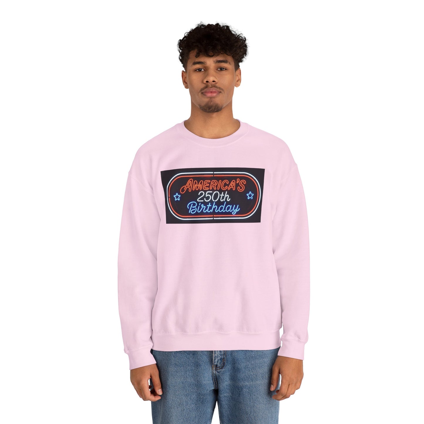 America's 250th Birthday Sweatshirt — Patriotic 4th of July Crewneck