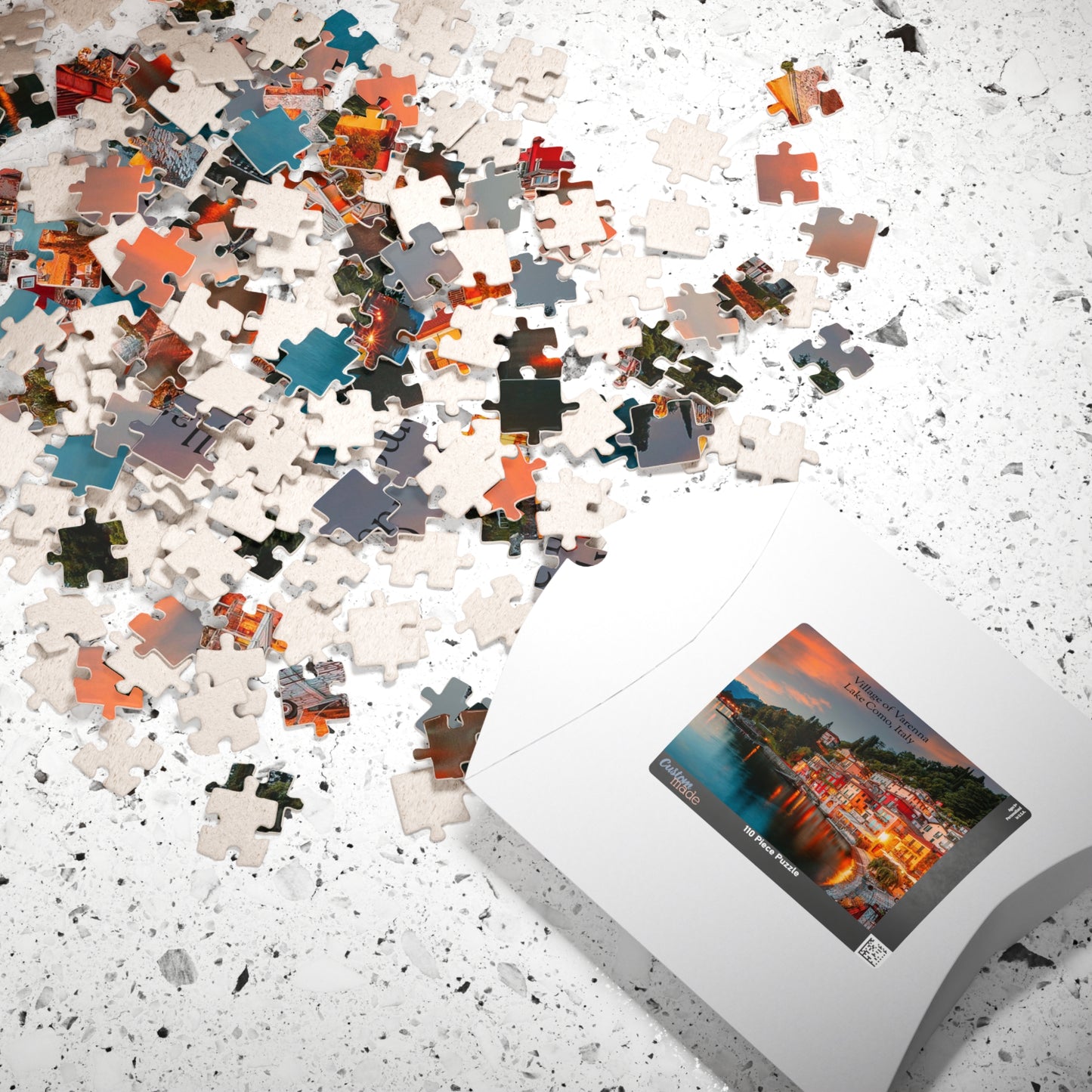 Lake Como Varenna Sunset Jigsaw Puzzle – Scenic Italy 252/520/1014-Piece