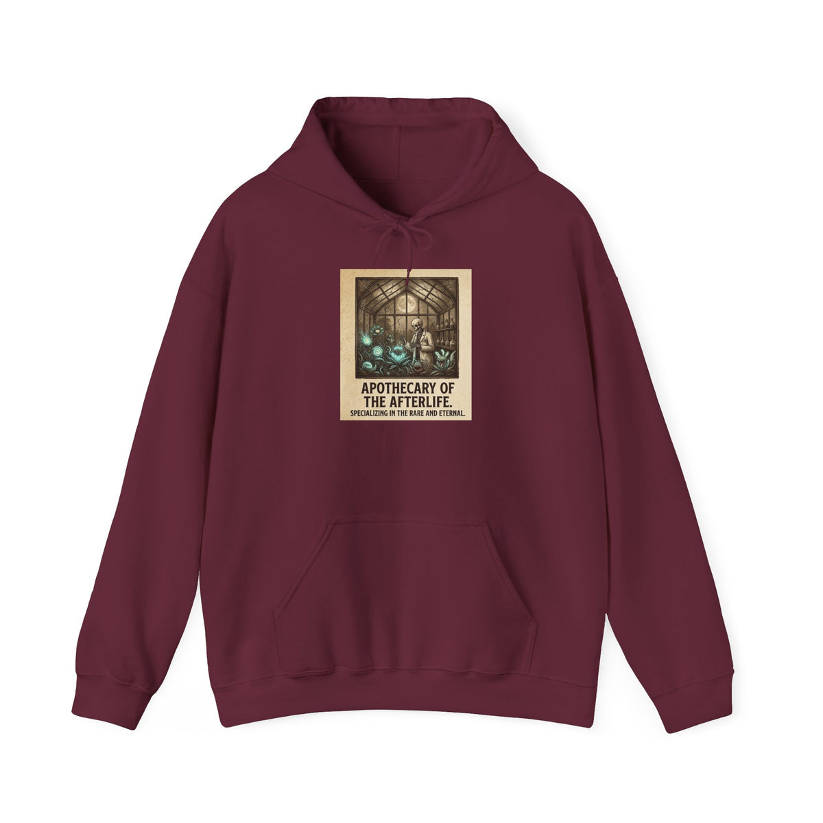 Apothecary of the Afterlife Hoodie – Gothic Vintage Potion Shop Sweatshirt