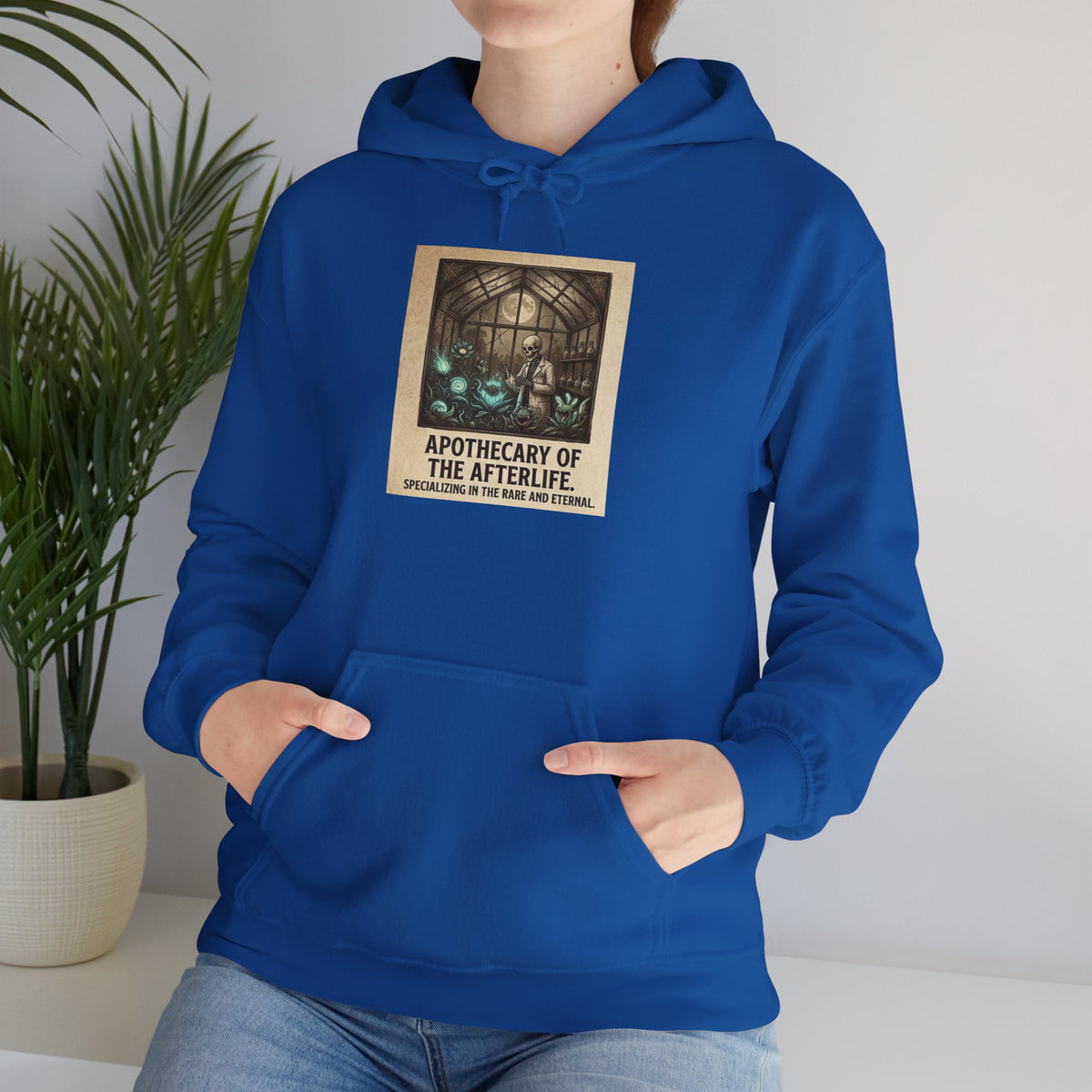 Apothecary of the Afterlife Hoodie – Gothic Vintage Potion Shop Sweatshirt