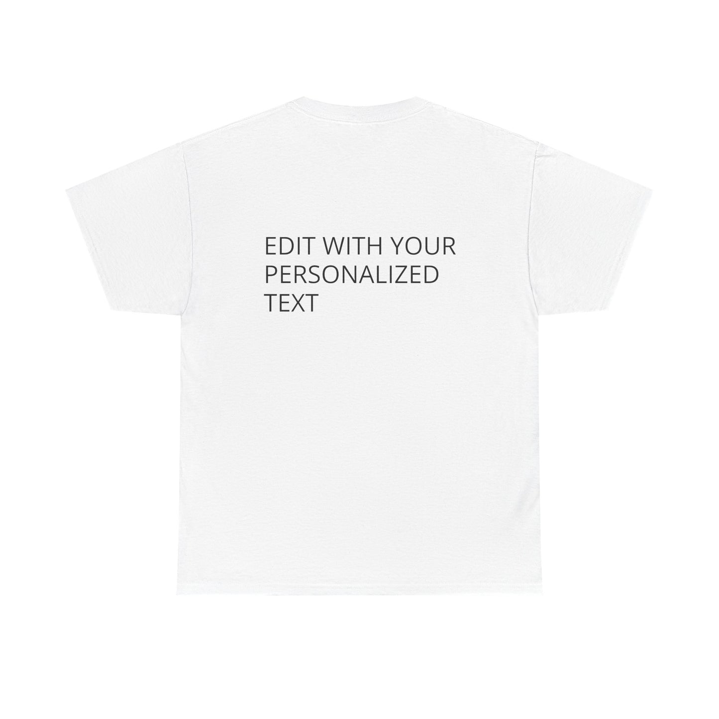 Fully Customizable Multi-Photo T-Shirt – Personalized Text & Image 2-Zone Tee