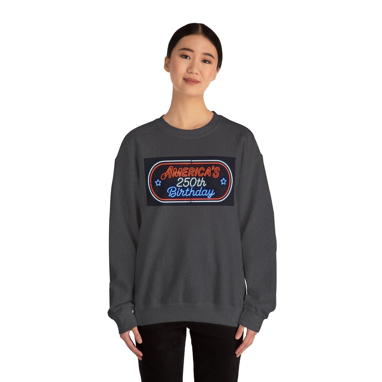 America's 250th Birthday Sweatshirt — Patriotic 4th of July Crewneck