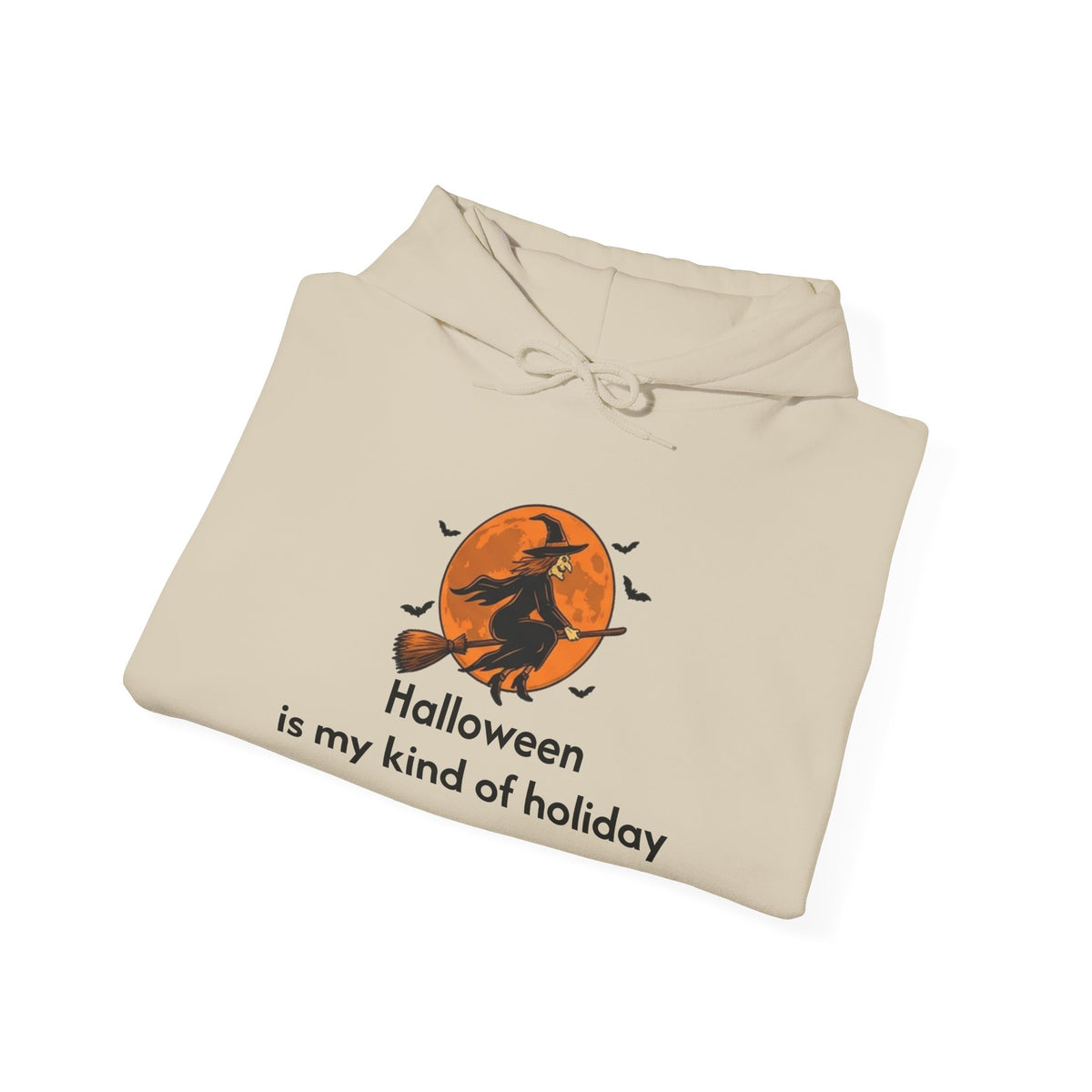 Halloween Hoodie — "Halloween is my kind of holiday" Witch Moon Sweatshirt