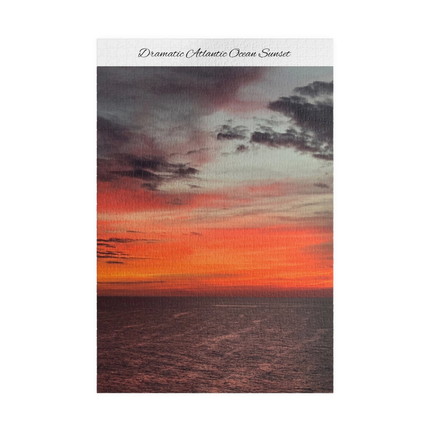 Atlantic Ocean Sunset Jigsaw Puzzle — Dramatic Seascape 110/252/520/1014-Piece