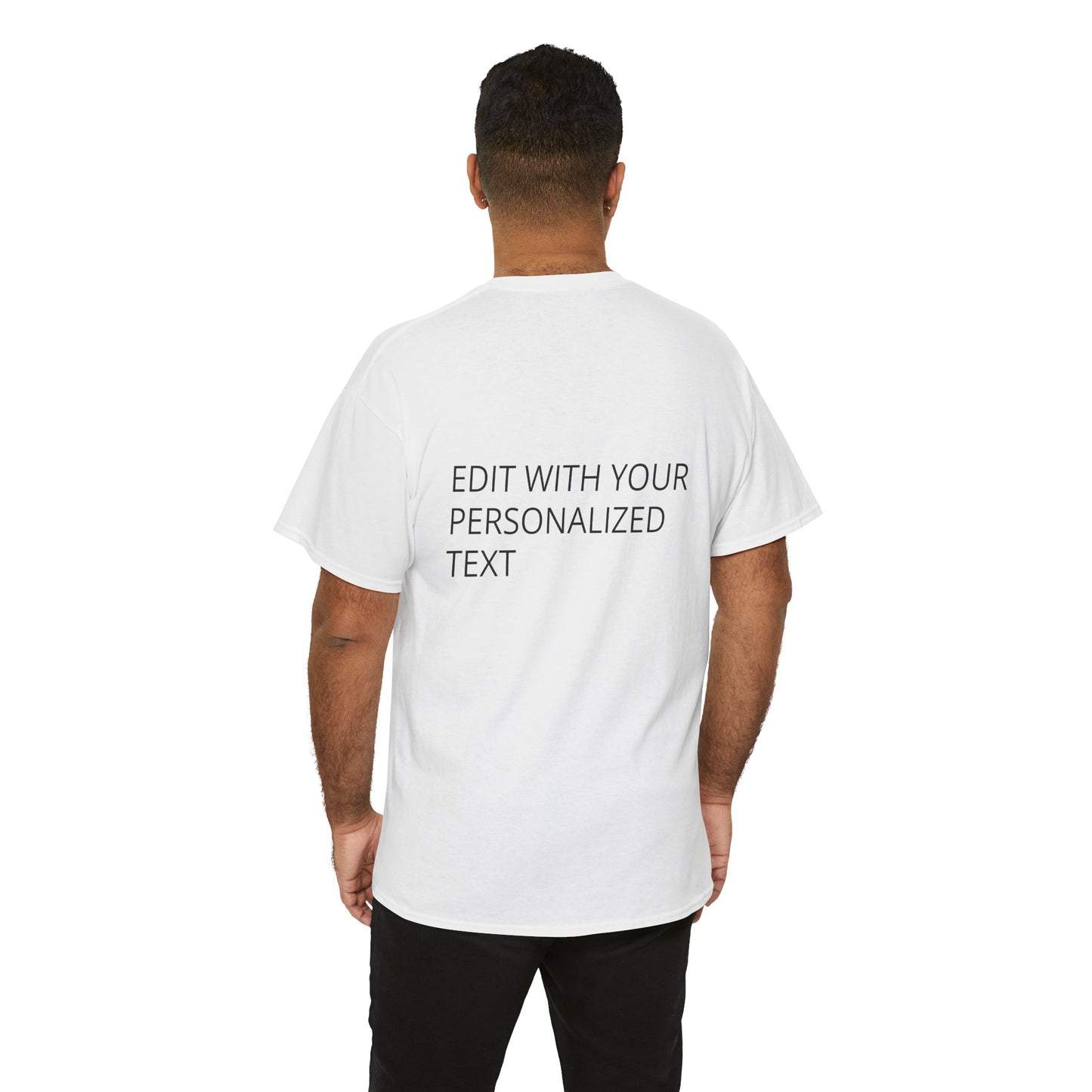 Fully Customizable Multi-Photo T-Shirt – Personalized Text & Image 2-Zone Tee