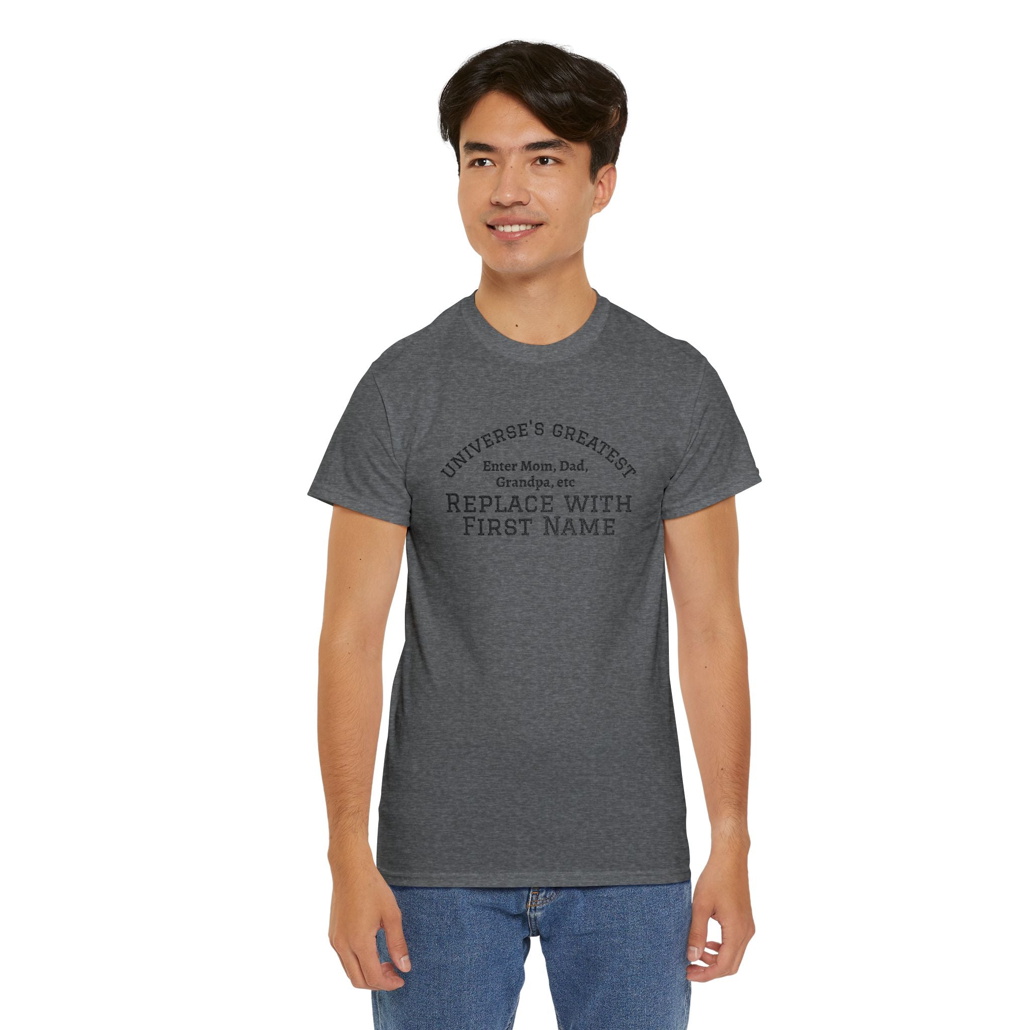 Universe's Greatest Mom, Dad, or More Personalized and Embroidered T-Shirt