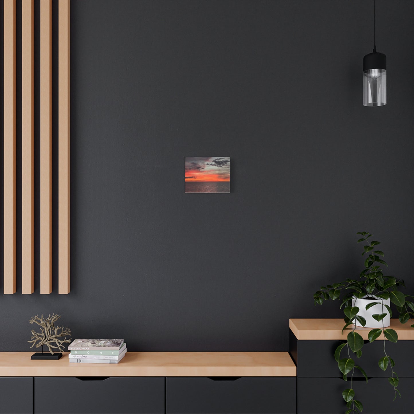 Sunset Ocean Matte Canvas Print — Stretched 1.25" Wall Art