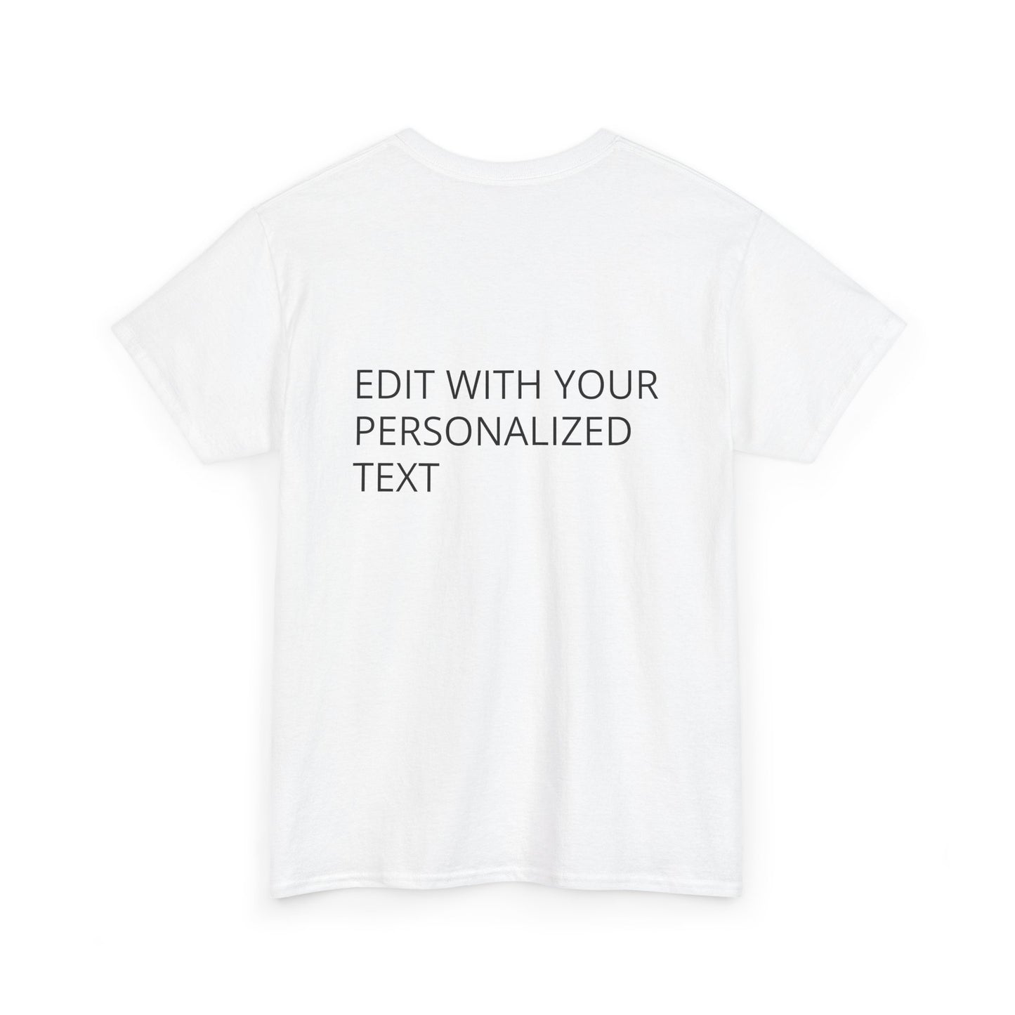 Fully Customizable Multi-Photo T-Shirt – Personalized Text & Image 2-Zone Tee