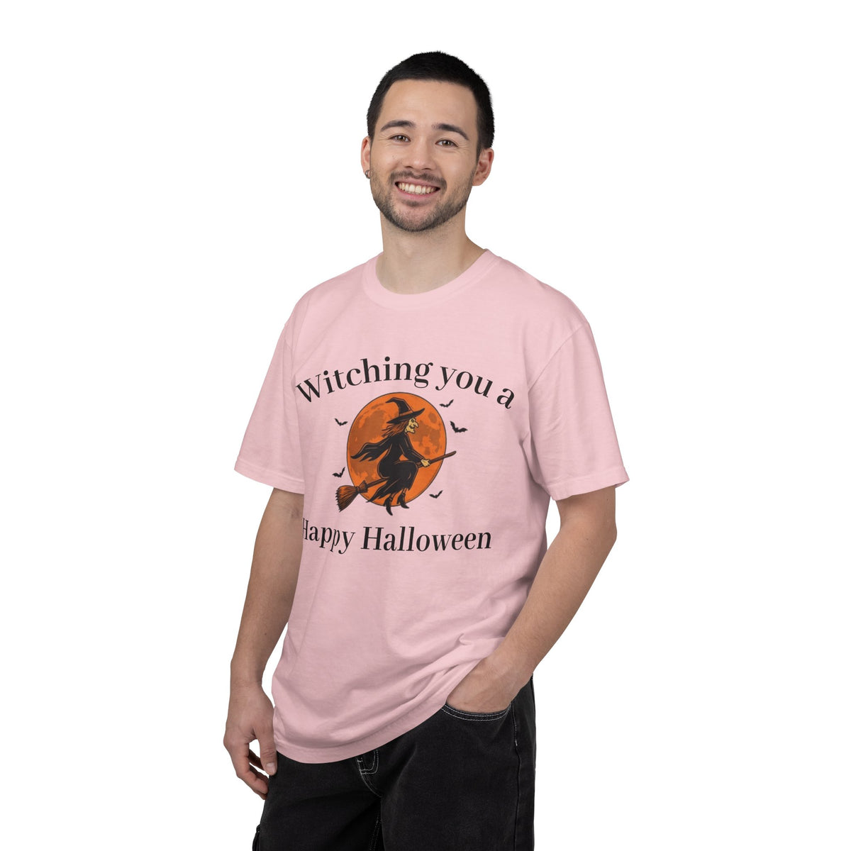 Halloween Witch T-Shirt — "Witching You a Happy Halloween" Graphic Tee