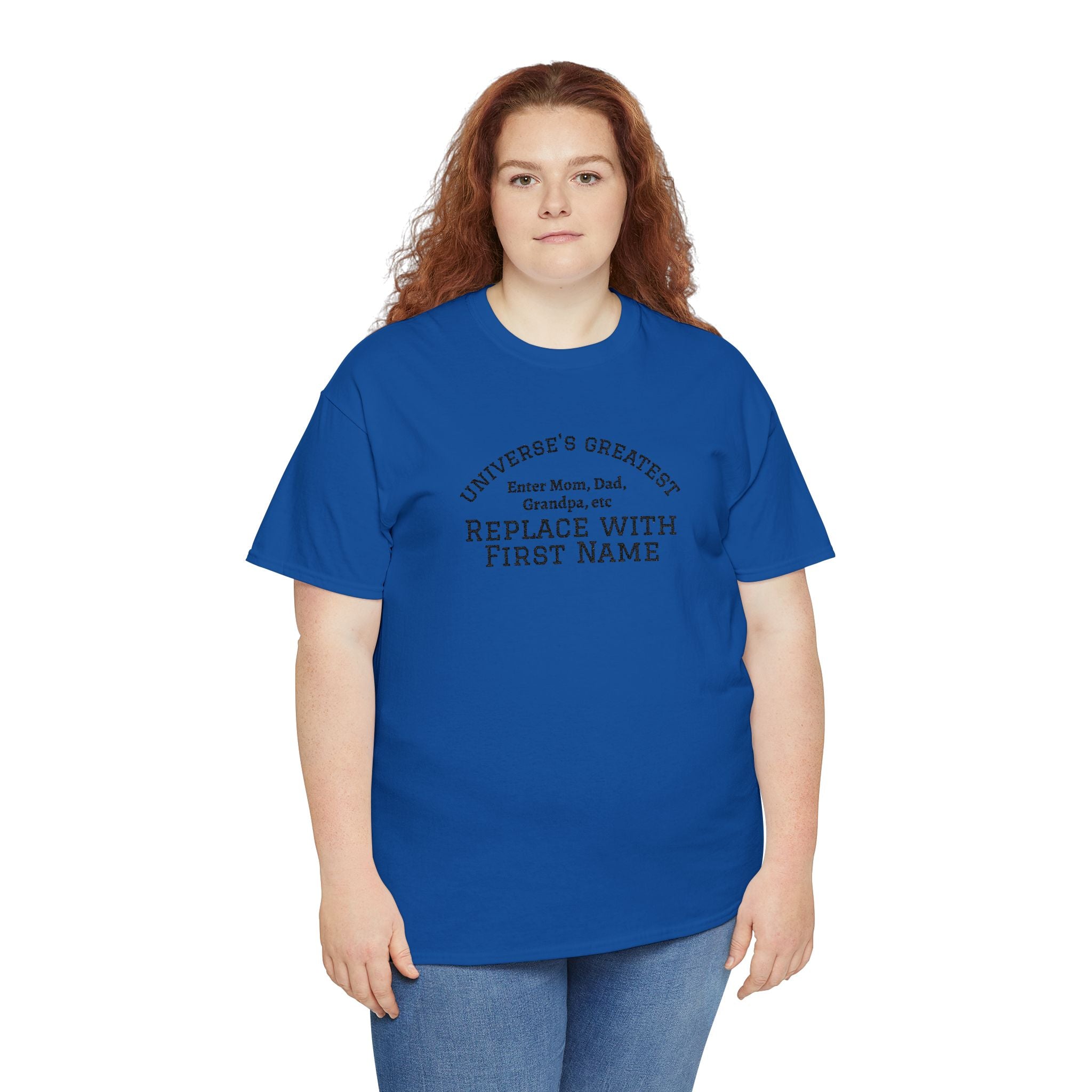 Universe's Greatest Mom, Dad, or More Personalized and Embroidered T-Shirt