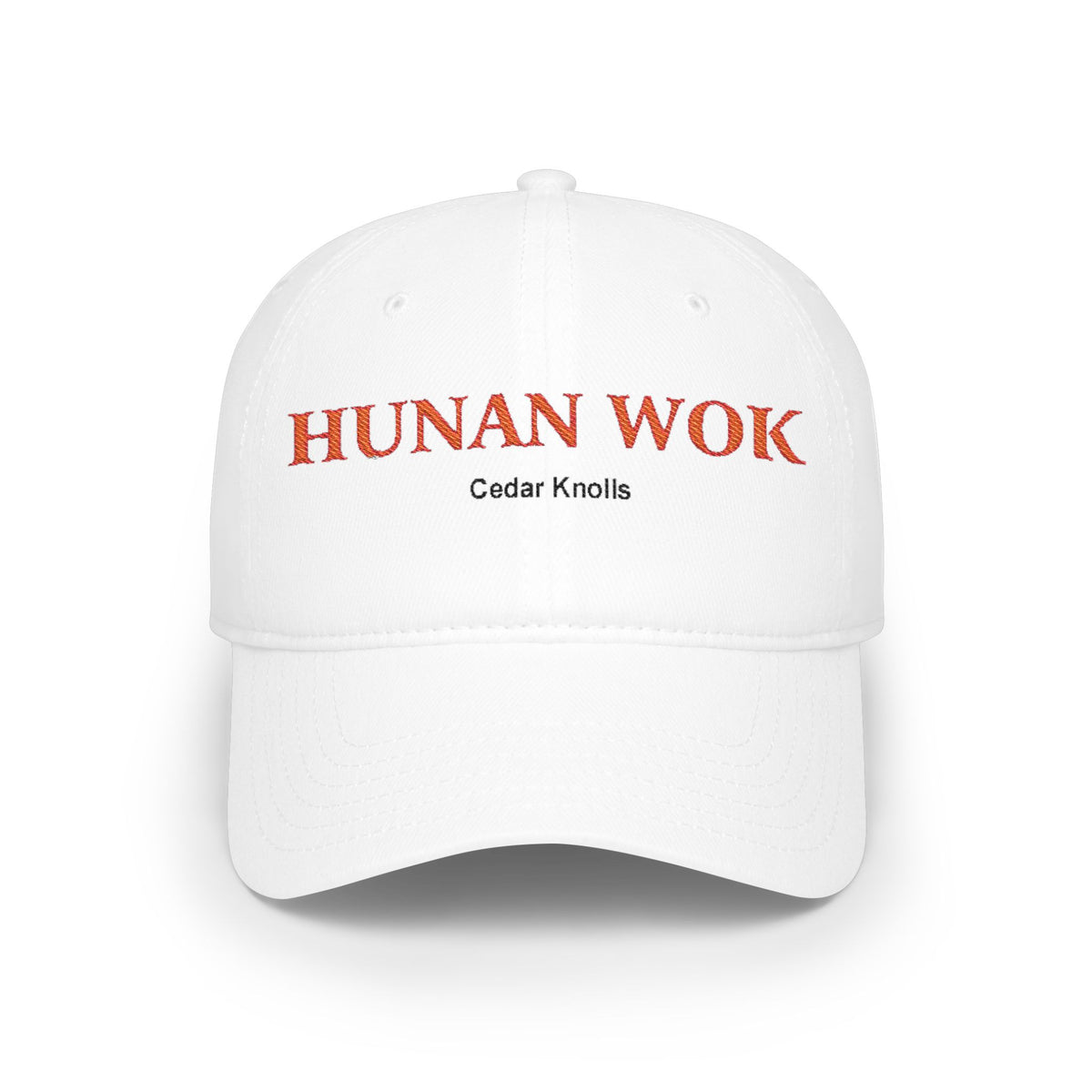 Embroidered Hunan Wok Logo Hat — Low Profile Baseball Cap