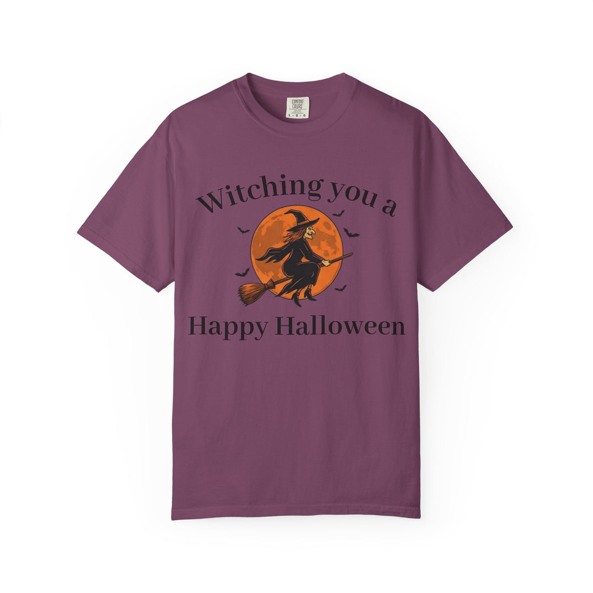 Halloween Witch T-Shirt — "Witching You a Happy Halloween" Graphic Tee