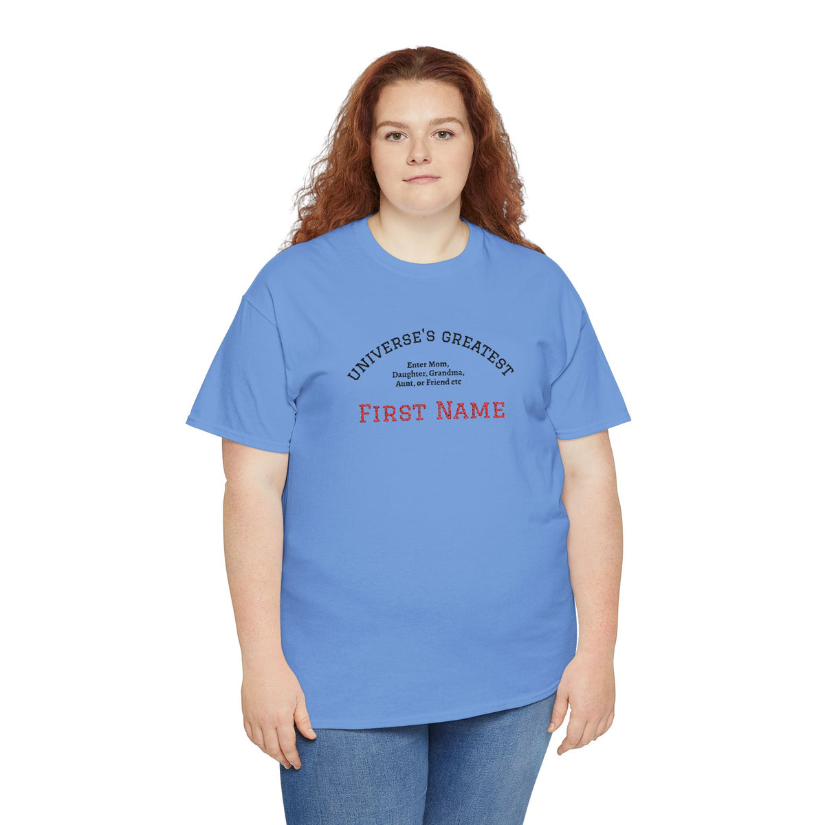 Embroidered "Universe's Greatest" Woman - Mom, Daughter, Grandma, Aunt or more - YOU DECIDE! - Personalized T-Shirt