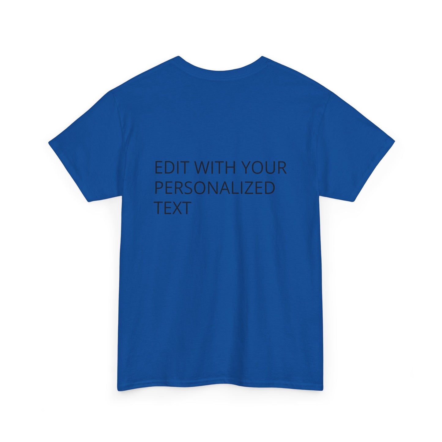 Fully Customizable Multi-Photo T-Shirt – Personalized Text & Image 2-Zone Tee