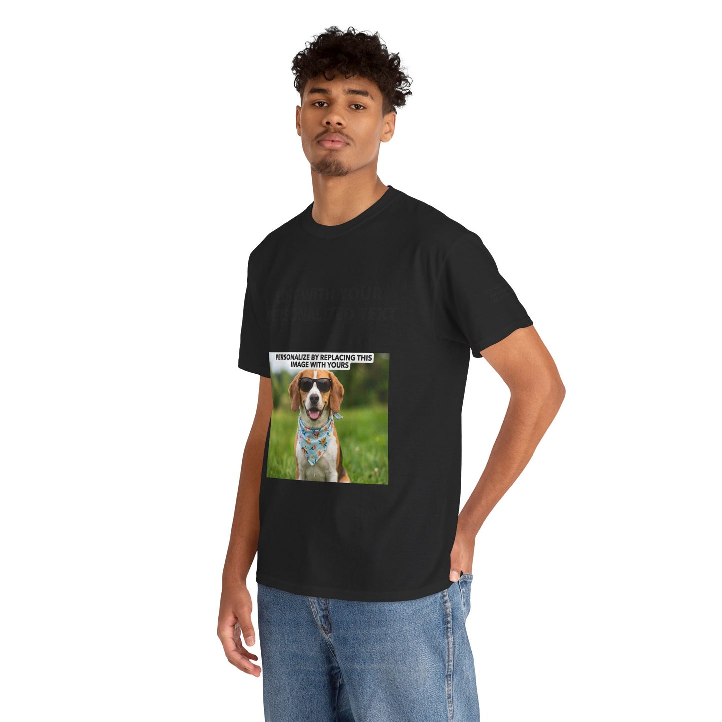 Fully Customizable Multi-Photo T-Shirt – Personalized Text & Image 5-Zone Tee