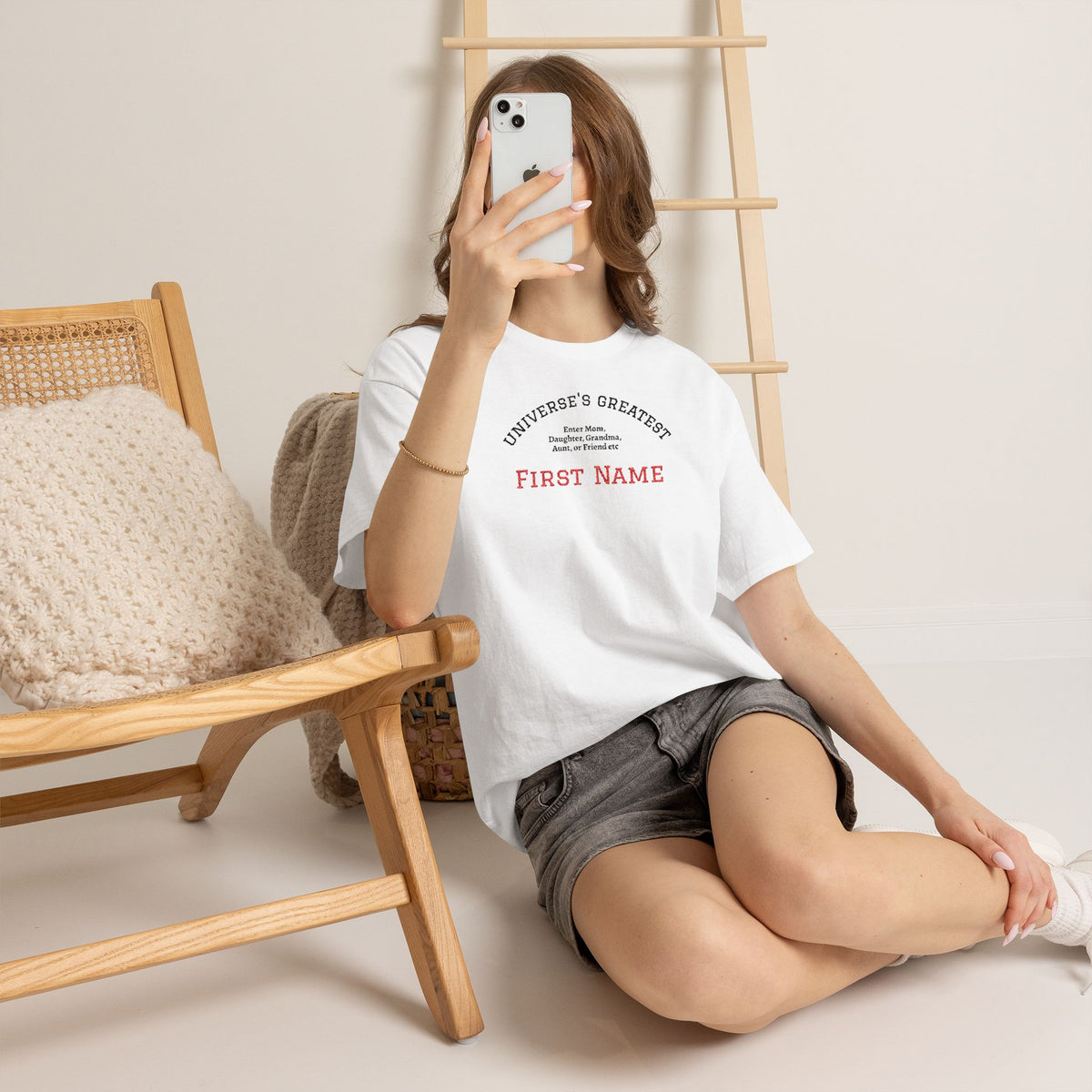 Embroidered "Universe's Greatest" Woman - Mom, Daughter, Grandma, Aunt or more - YOU DECIDE! - Personalized T-Shirt