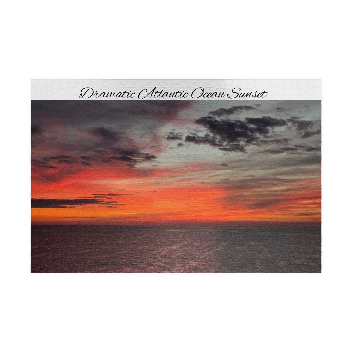 Atlantic Ocean Sunset Jigsaw Puzzle — Dramatic Seascape 110/252/520/1014-Piece
