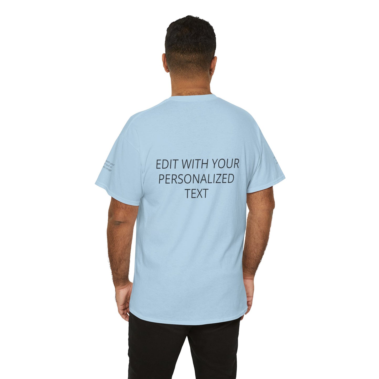 Fully Customizable Multi-Photo T-Shirt – Personalized Text & Image 5-Zone Tee
