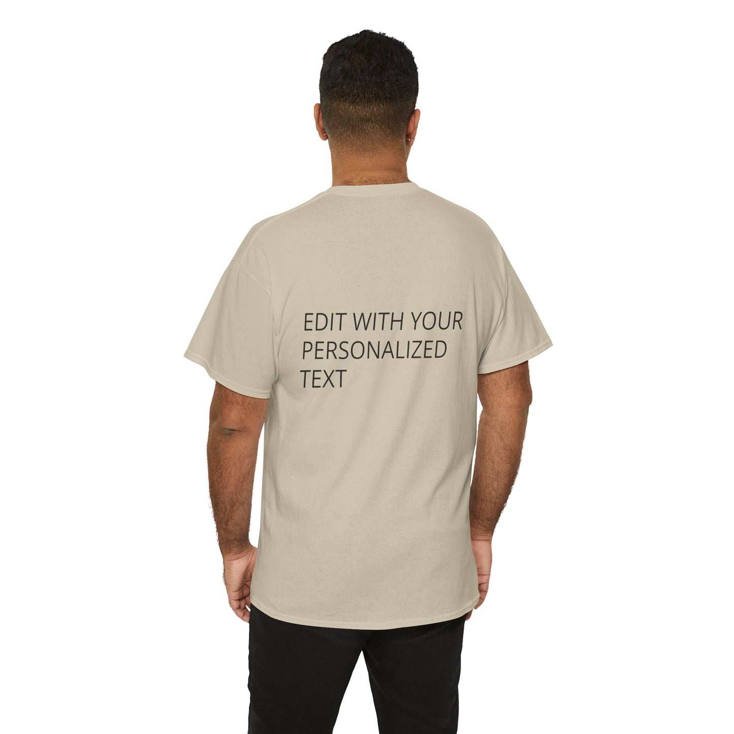 Fully Customizable Multi-Photo T-Shirt – Personalized Text & Image 2-Zone Tee