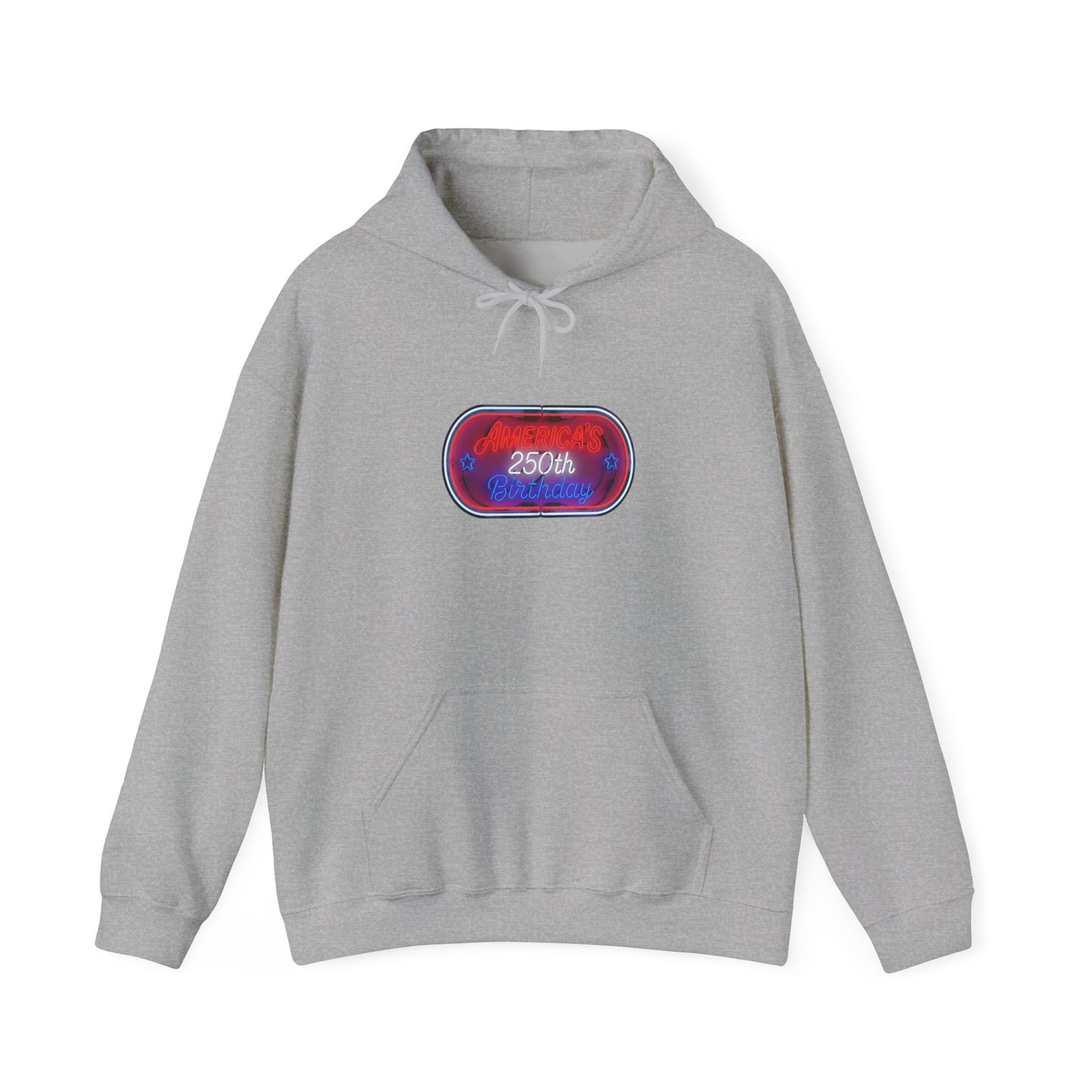 250th Anniversary Capsule Hoodie — Retro Red & Blue Commemorative Design
