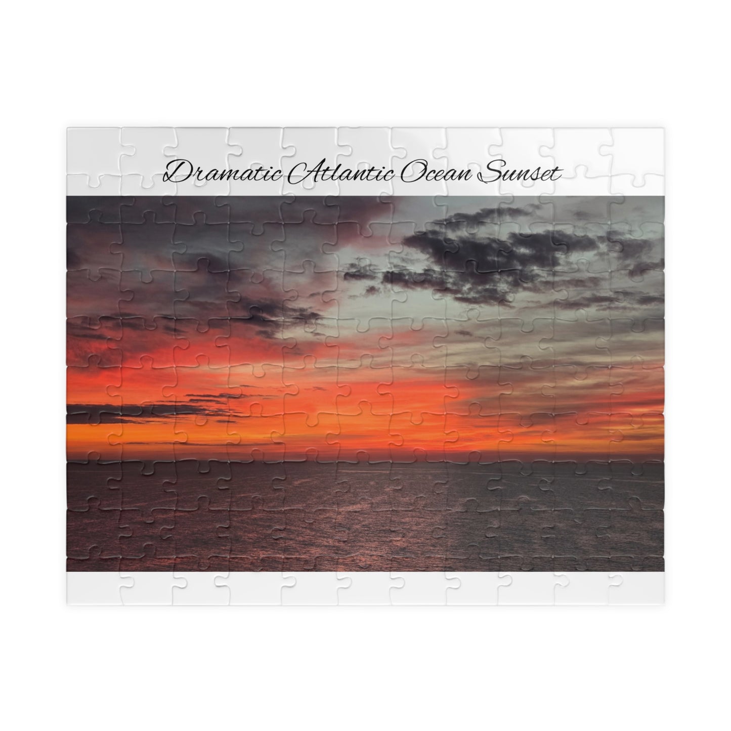Atlantic Ocean Sunset Jigsaw Puzzle — Dramatic Seascape 110/252/520/1014-Piece