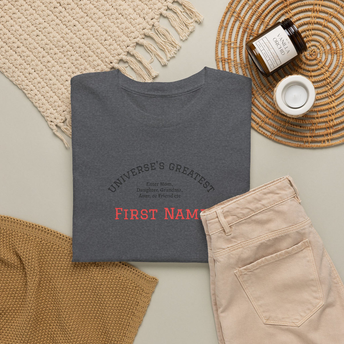 Embroidered "Universe's Greatest" Woman - Mom, Daughter, Grandma, Aunt or more - YOU DECIDE! - Personalized T-Shirt